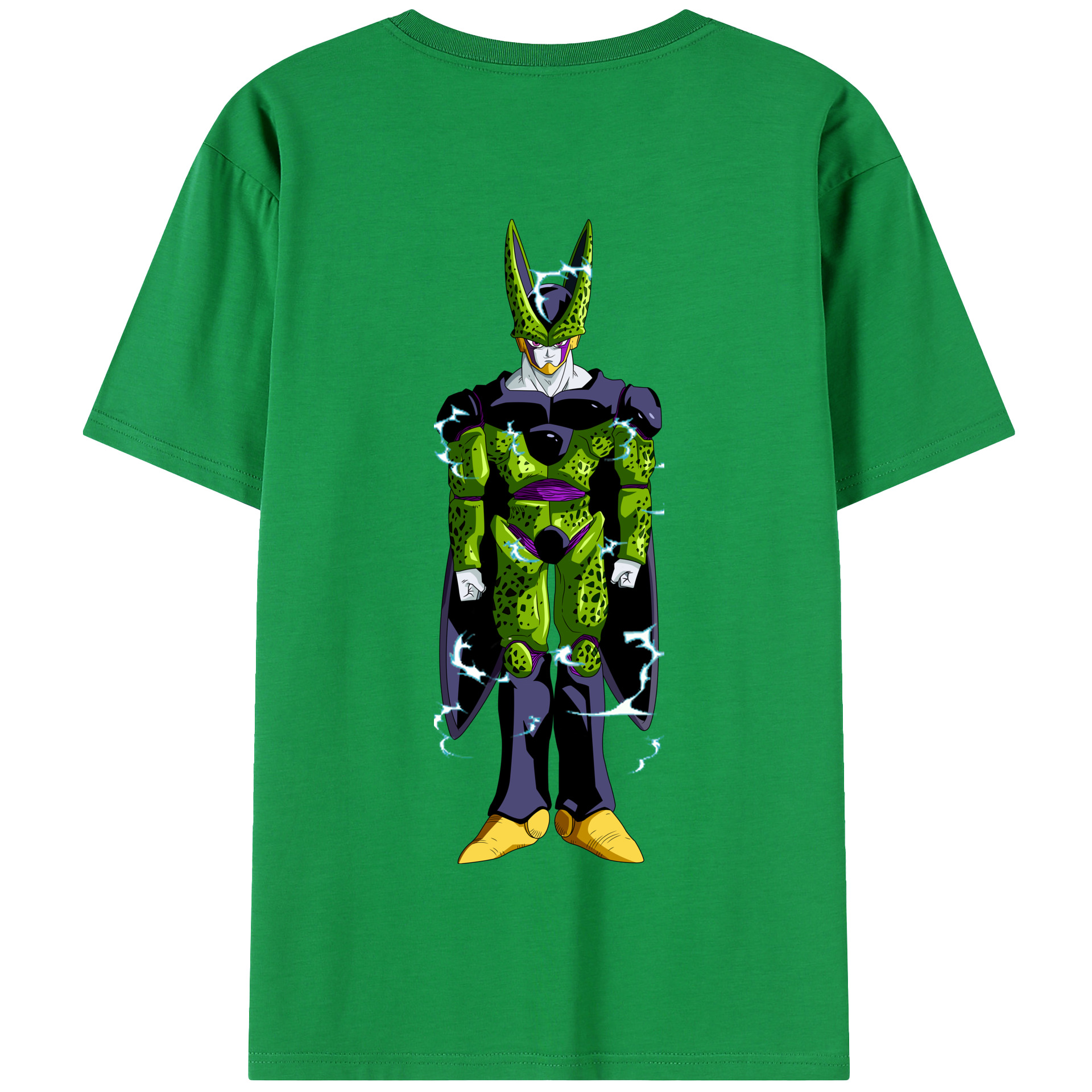 （画像用） ドラゴンボール セル DRAGON BALL Cell 綿100％半袖Tシャツ（背面プリント）