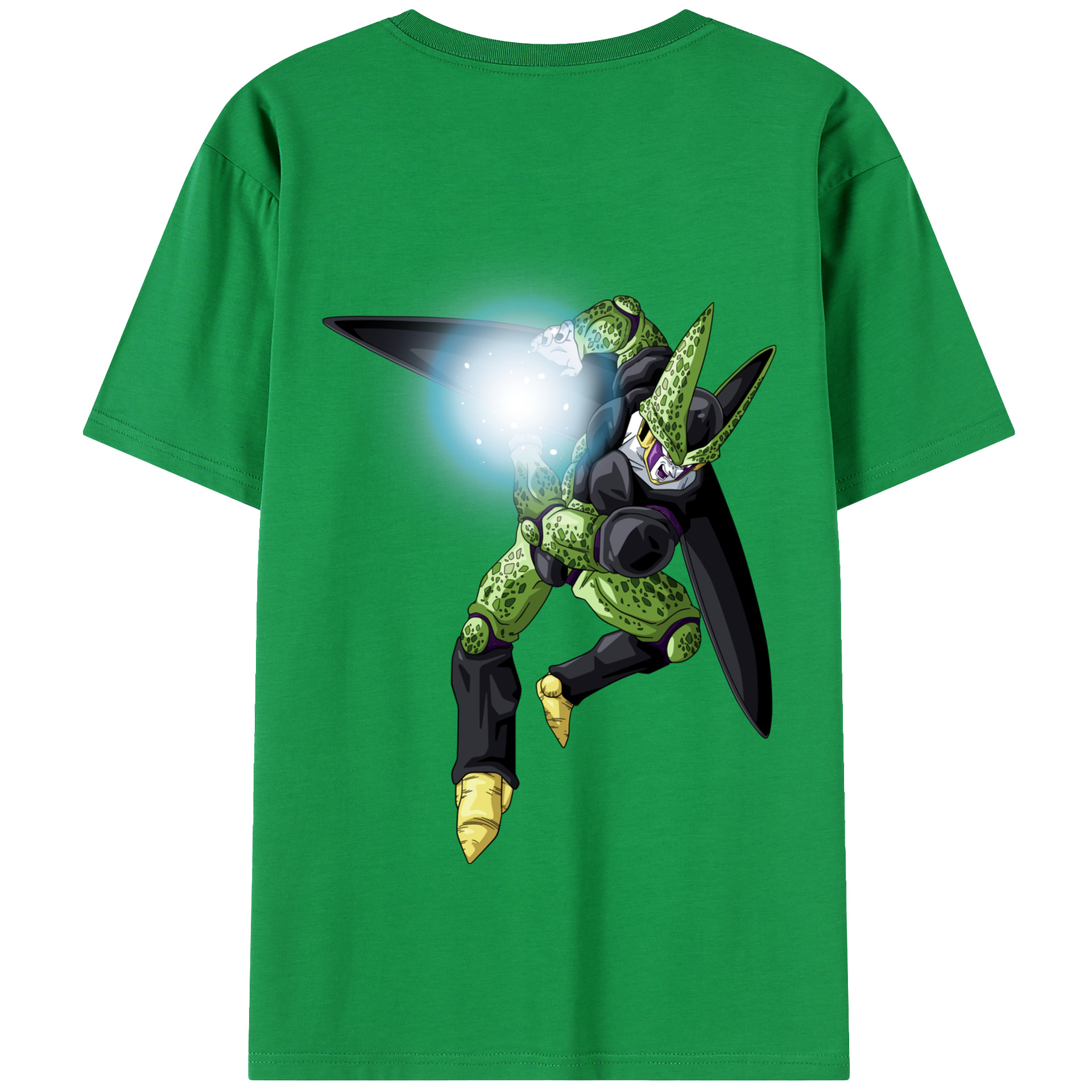 （画像用） ドラゴンボール セル DRAGON BALL Cell 綿100％半袖Tシャツ（背面プリント）