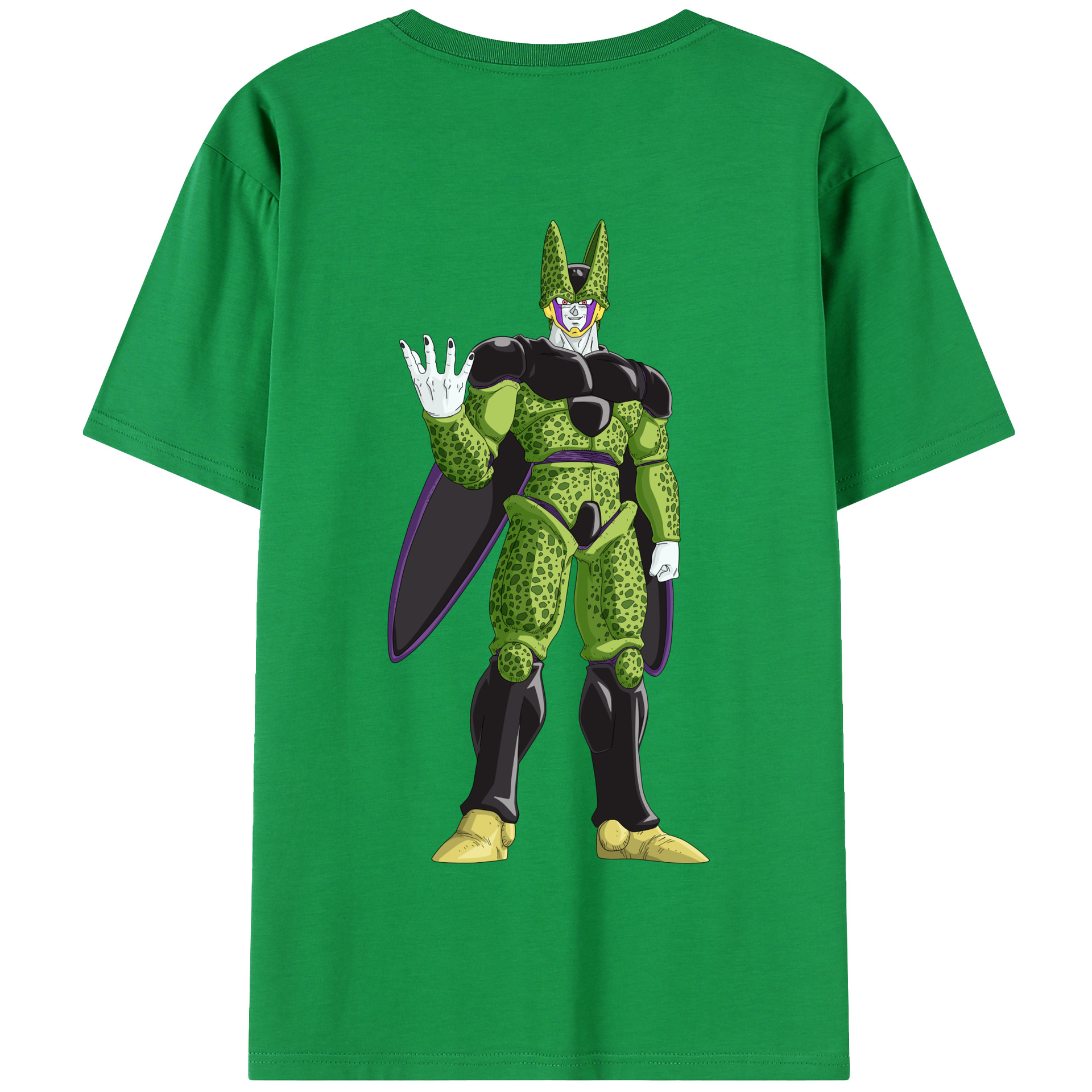 （画像用） ドラゴンボール セル DRAGON BALL Cell 綿100％半袖Tシャツ（背面プリント）
