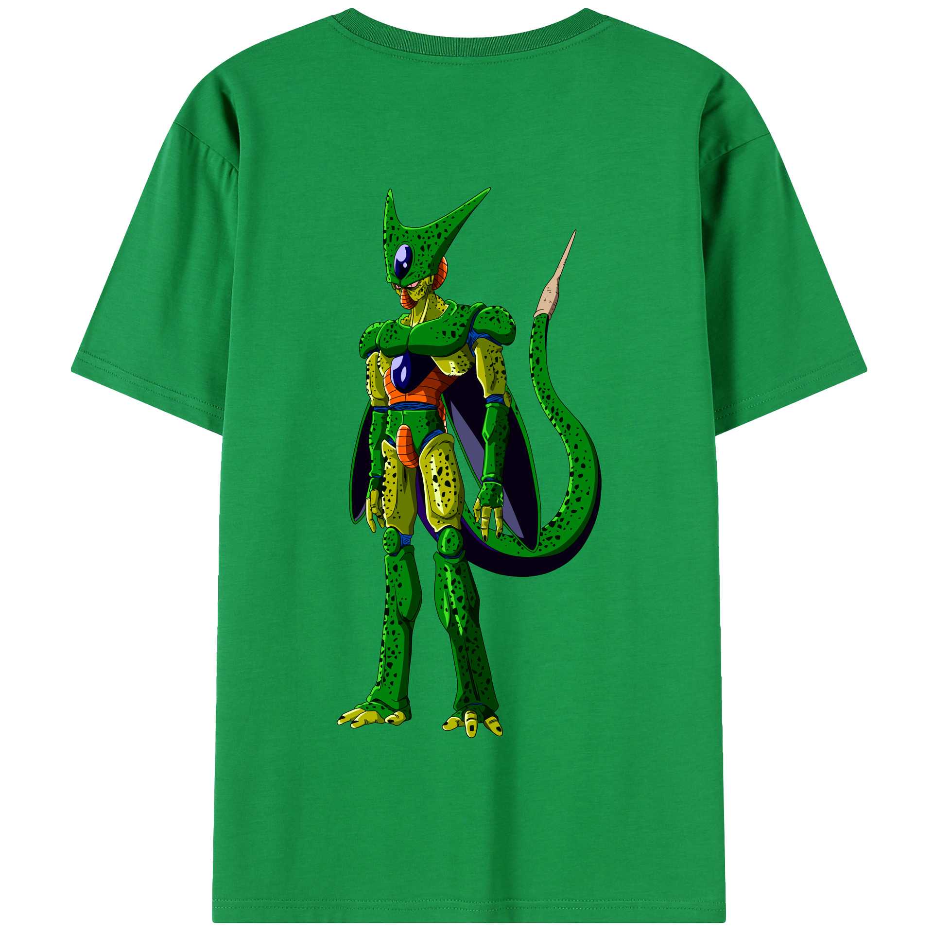 （画像用） ドラゴンボール セル DRAGON BALL Cell 綿100％半袖Tシャツ（背面プリント）