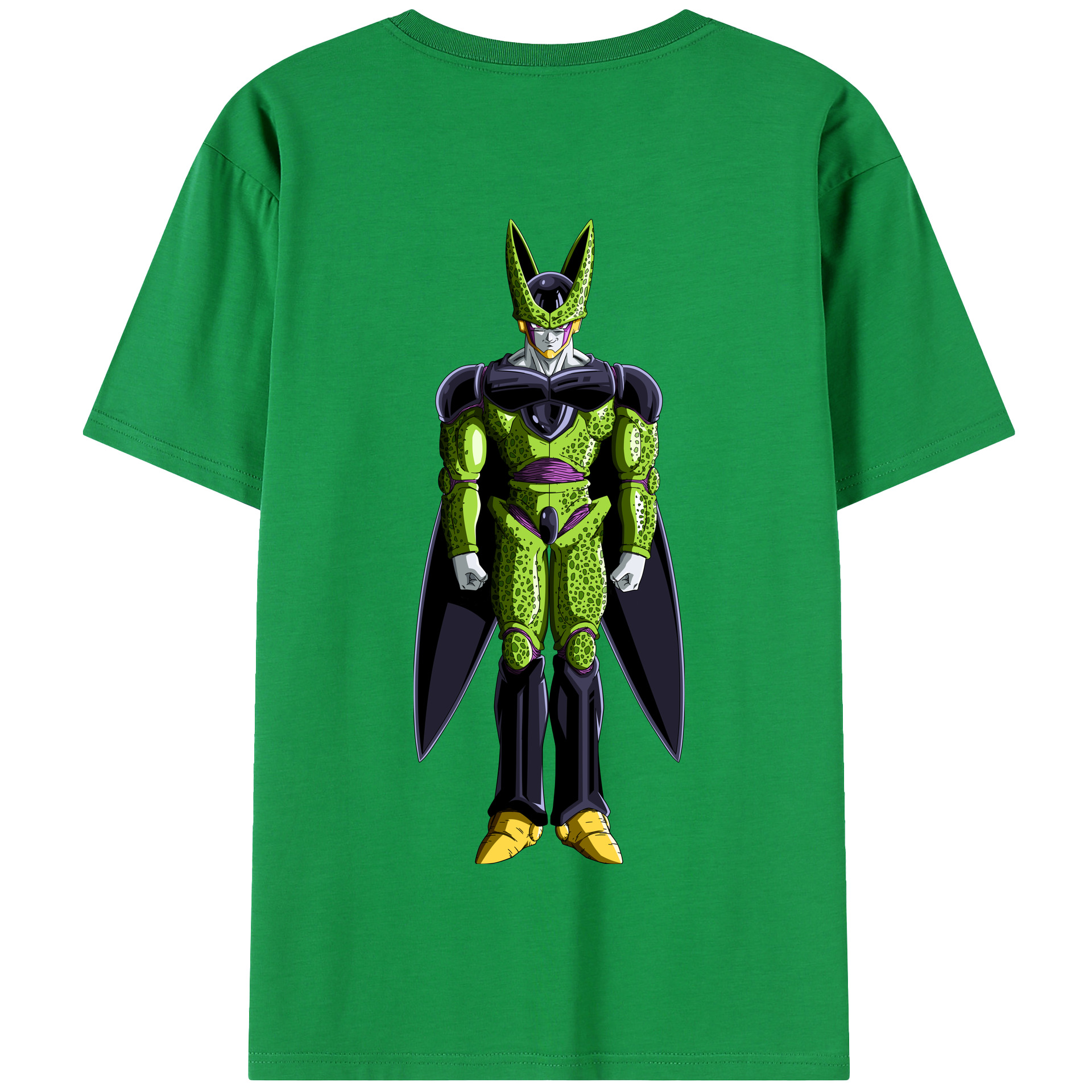 （画像用） ドラゴンボール セル DRAGON BALL Cell 綿100％半袖Tシャツ（背面プリント）