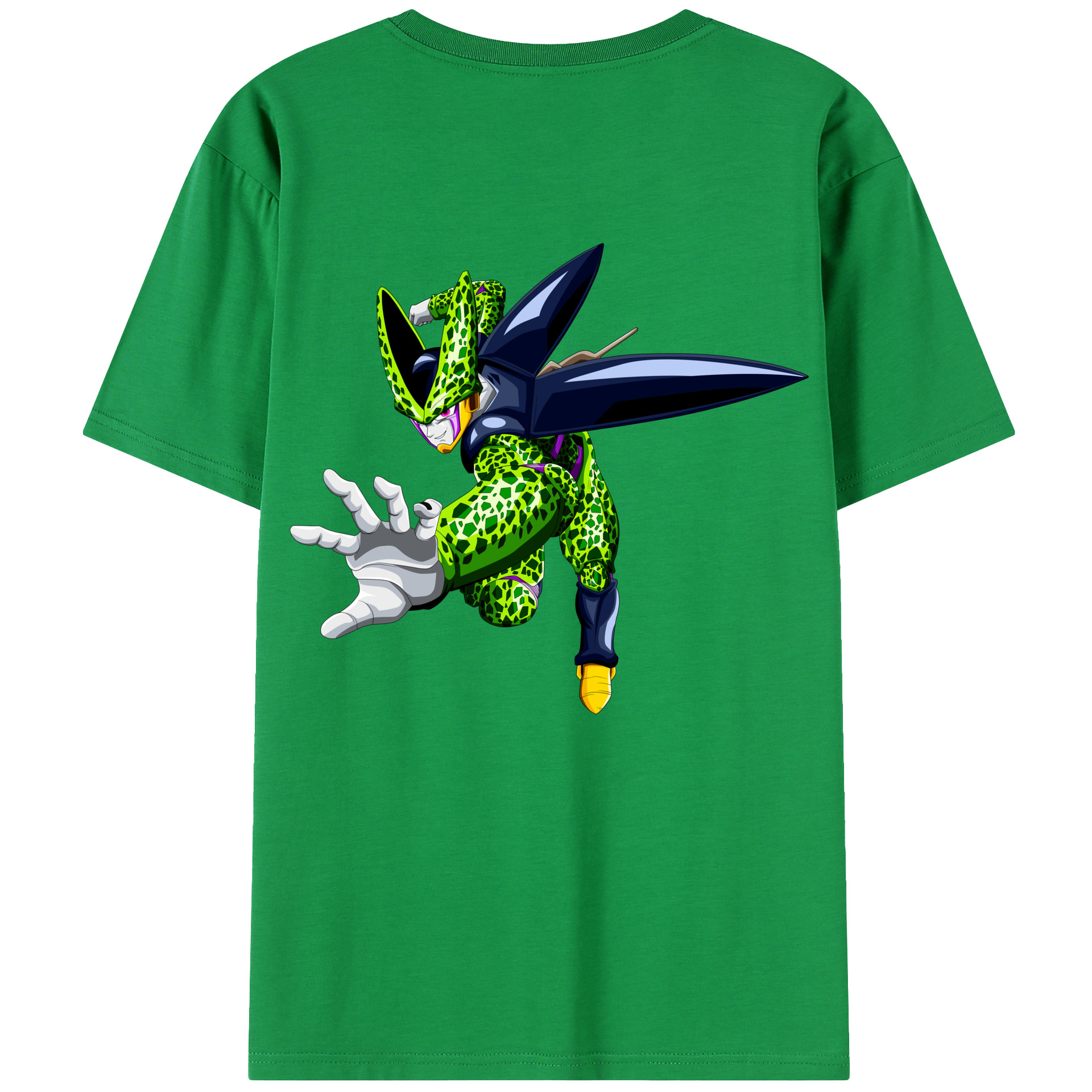 （画像用） ドラゴンボール セル DRAGON BALL Cell 綿100％半袖Tシャツ（背面プリント）