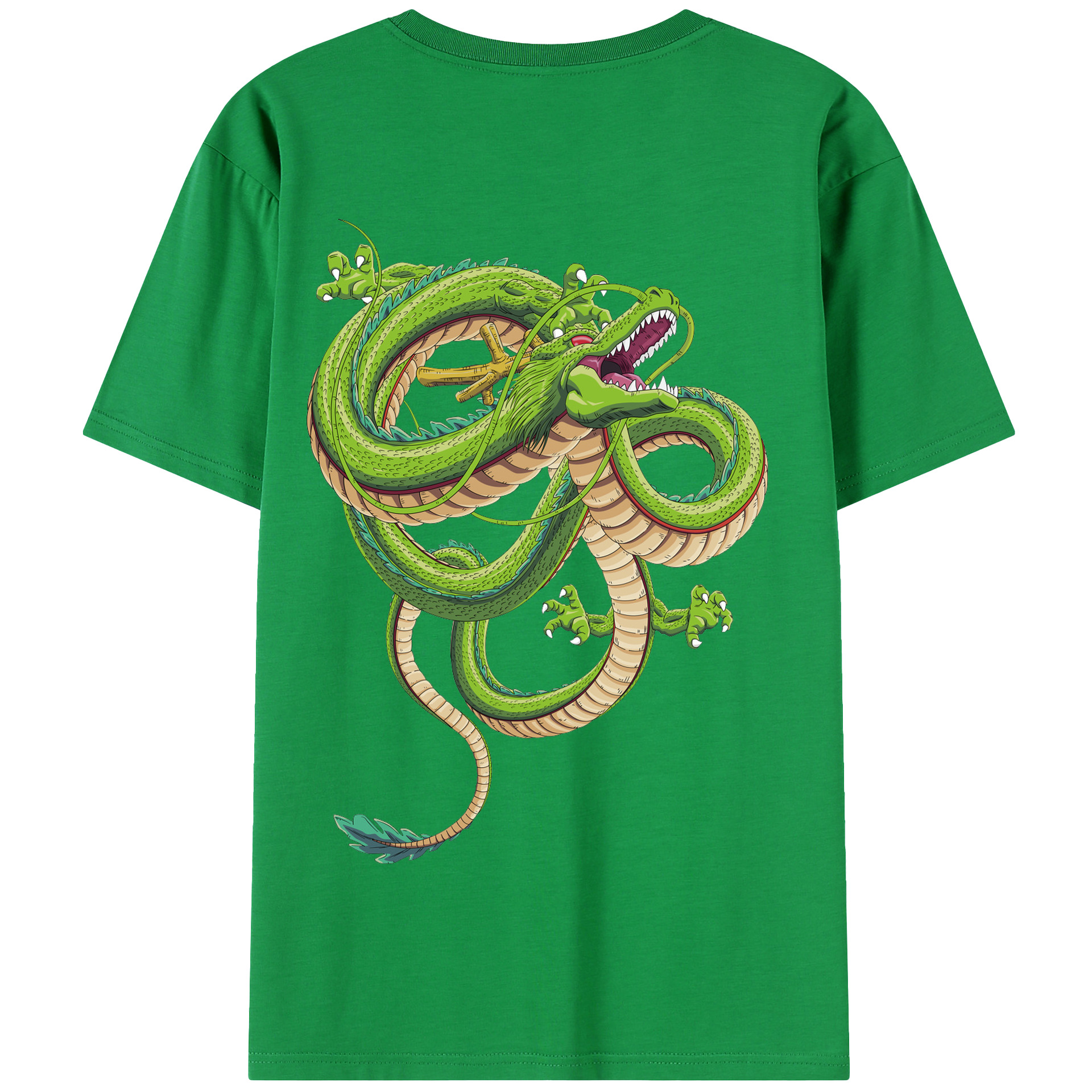（画像用） ドラゴンボール 神龍 シェンロン DRAGON BALL Shenron 綿100％半袖Tシャツ（背面プリント）