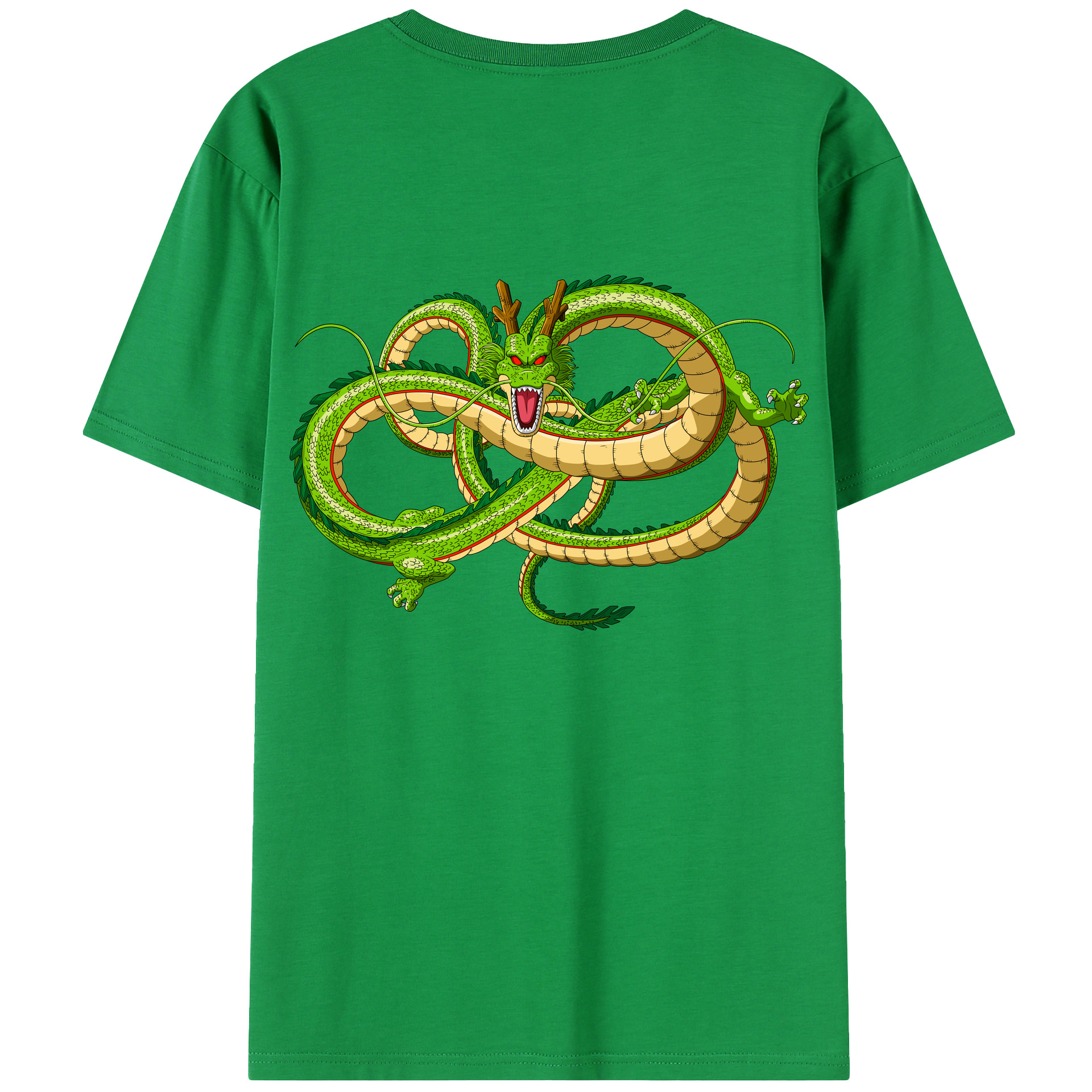 （画像用） ドラゴンボール 神龍 シェンロン DRAGON BALL Shenron 綿100％半袖Tシャツ（背面プリント）