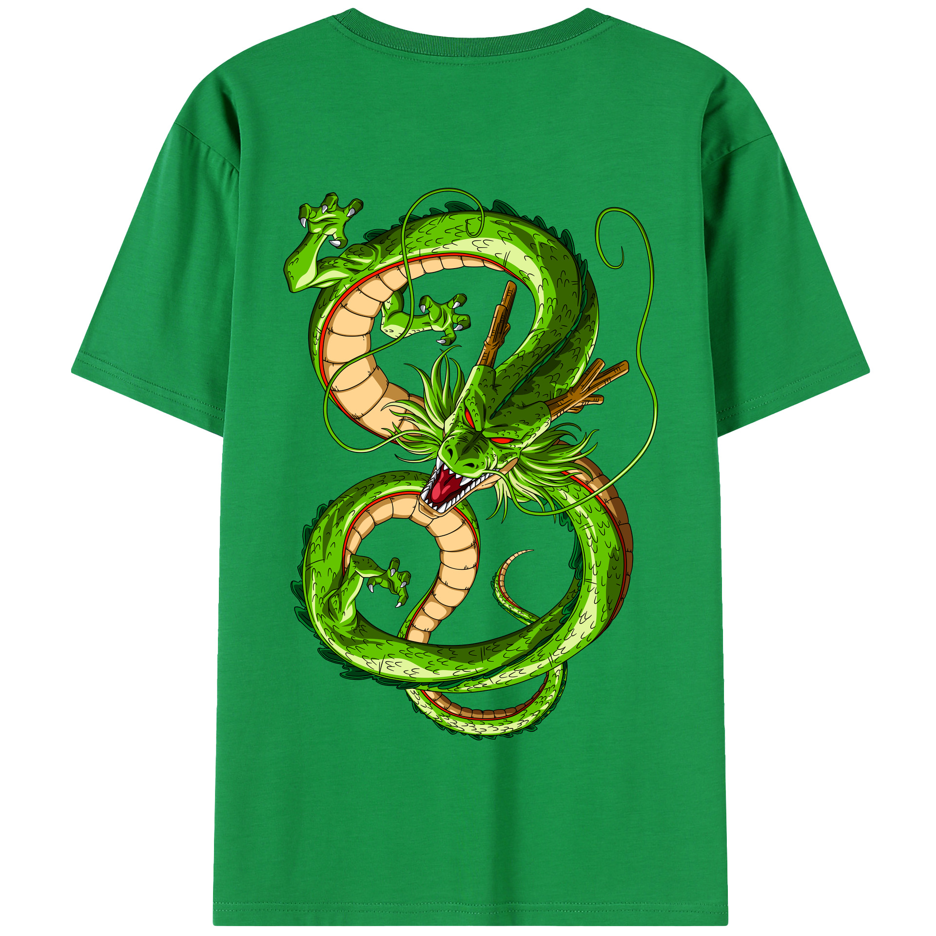 （画像用） ドラゴンボール 神龍 シェンロン DRAGON BALL Shenron 綿100％半袖Tシャツ（背面プリント）