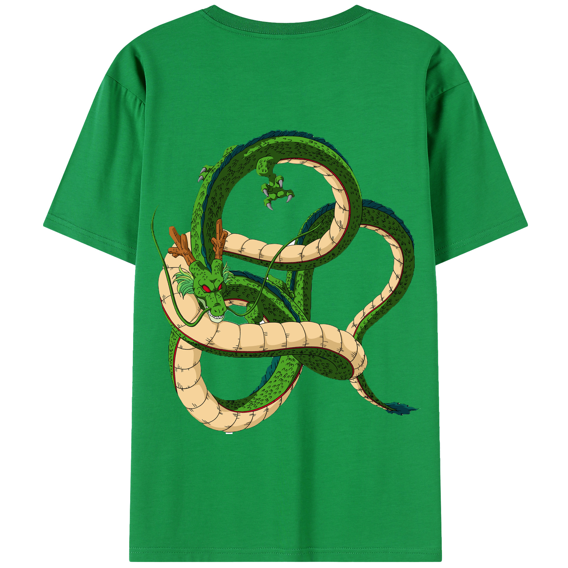 （画像用） ドラゴンボール 神龍 シェンロン DRAGON BALL Shenron 綿100％半袖Tシャツ（背面プリント）