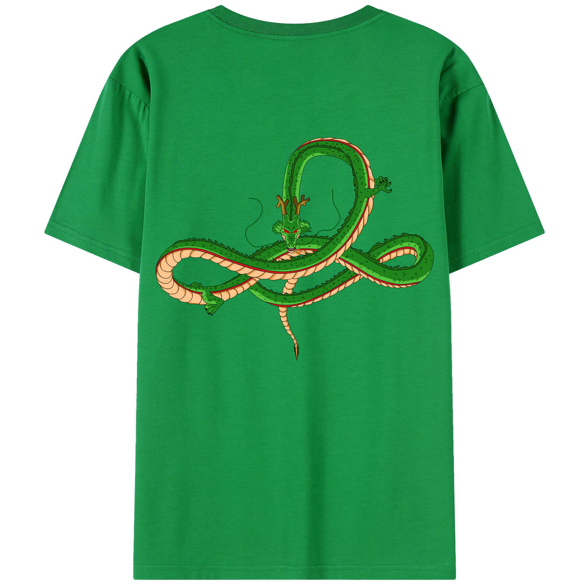 （画像用） ドラゴンボール 神龍 シェンロン DRAGON BALL Shenron 綿100％半袖Tシャツ（背面プリント）