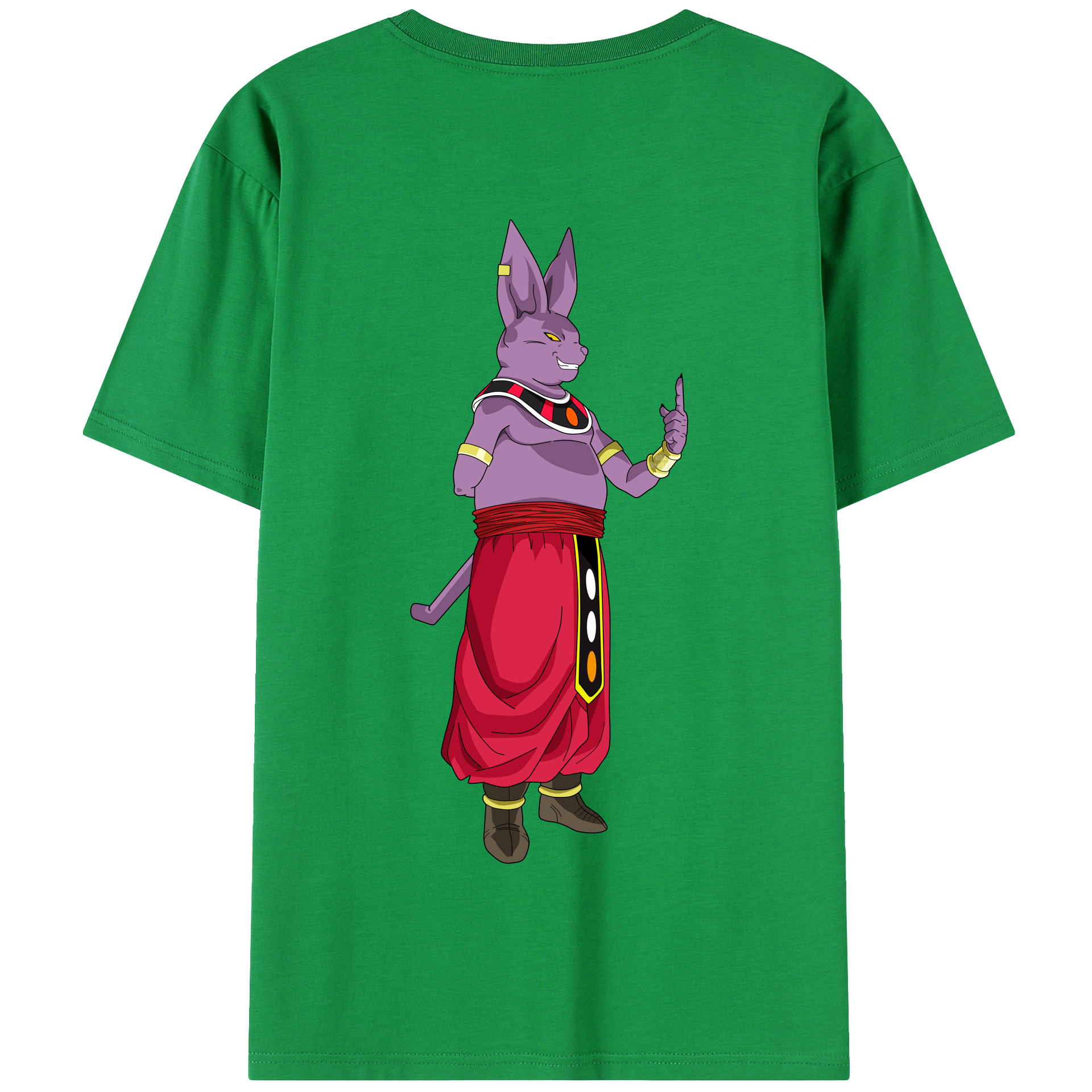 （画像用） ドラゴンボール シャンパ DRAGON BALL Champa 綿100％半袖Tシャツ（背面プリント）