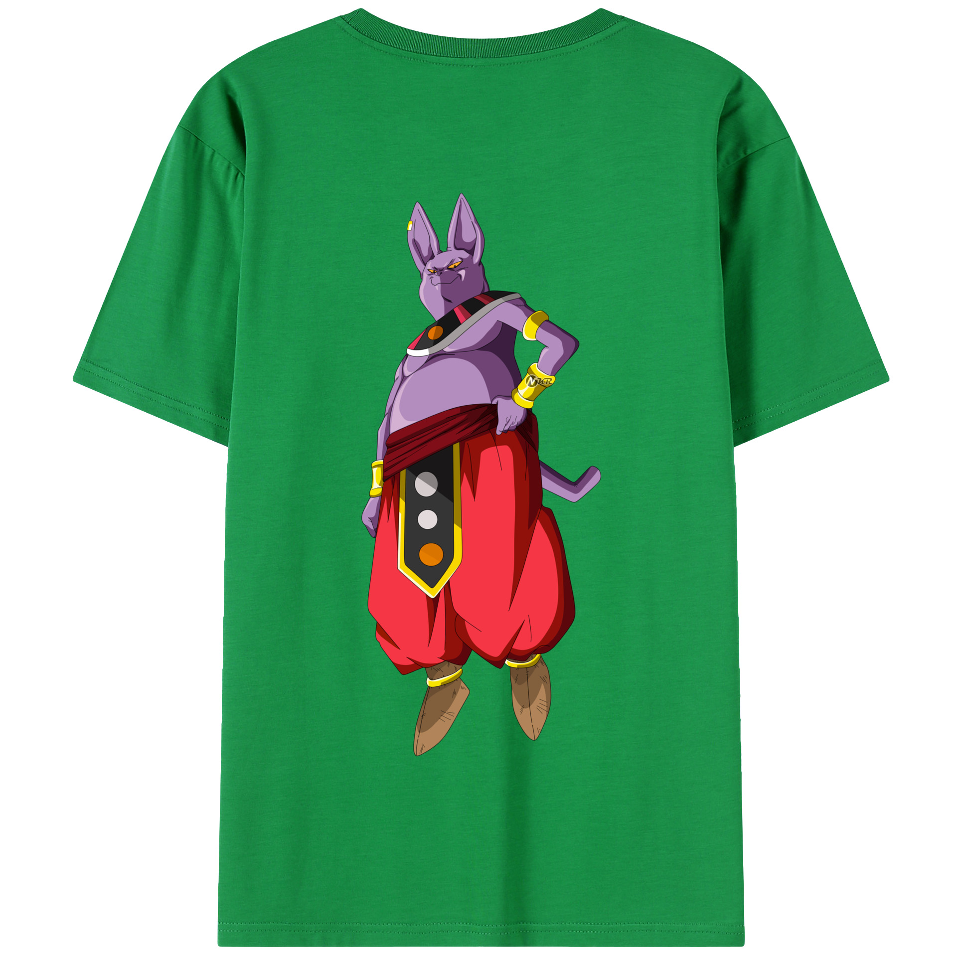 （画像用） ドラゴンボール シャンパ DRAGON BALL Champa 綿100％半袖Tシャツ（背面プリント）