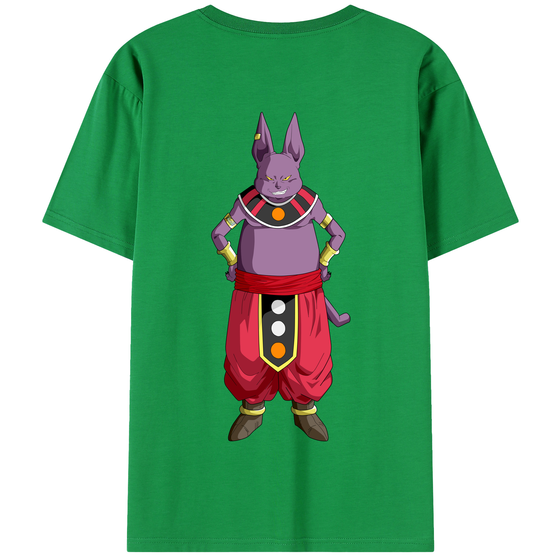 （画像用） ドラゴンボール シャンパ DRAGON BALL Champa 綿100％半袖Tシャツ（背面プリント）