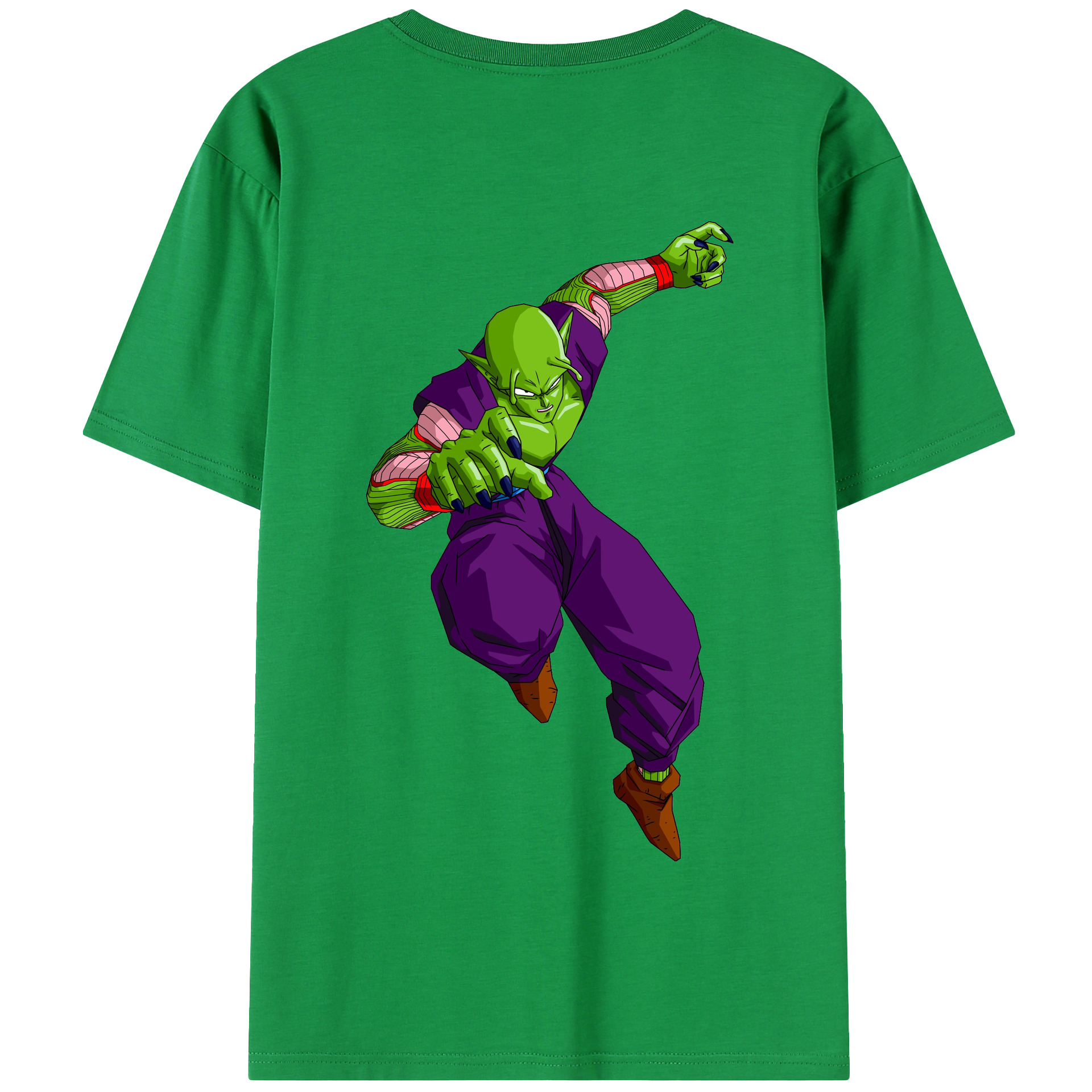 （画像用） ドラゴンボール ピッコロ DRAGON BALL Piccolo 綿100％半袖Tシャツ（背面プリント）