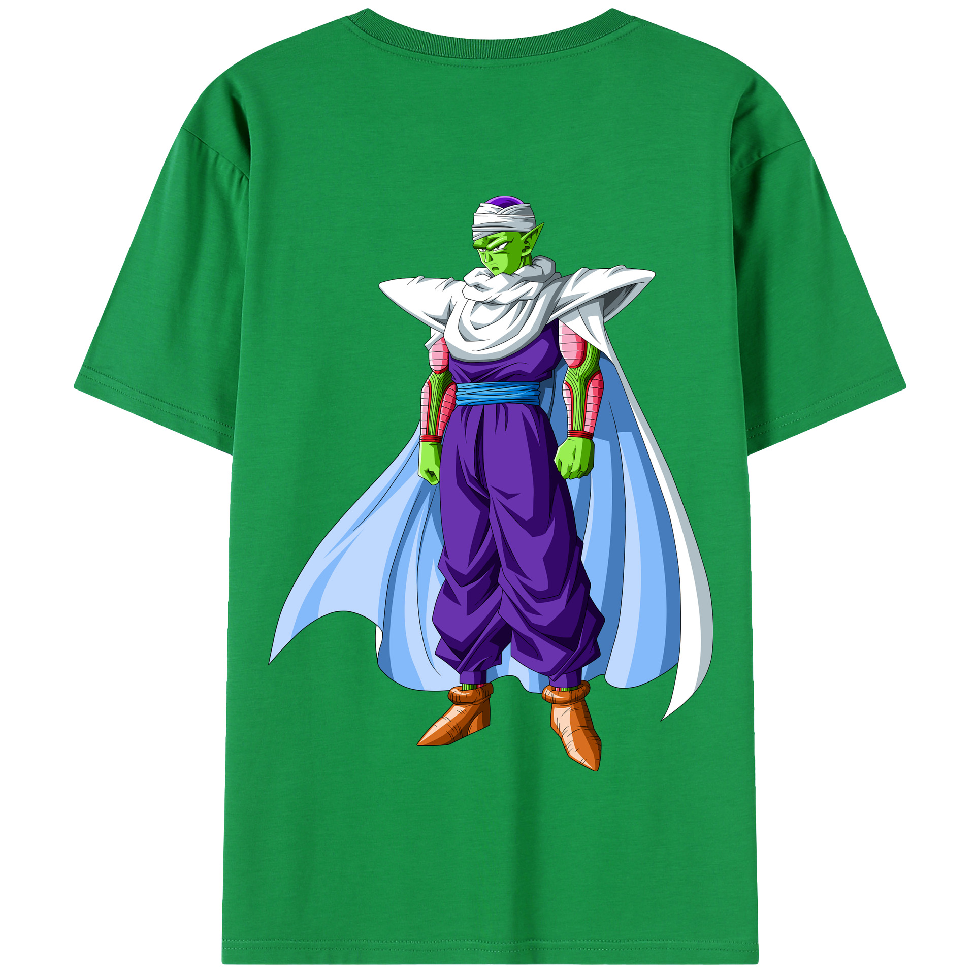 （画像用） ドラゴンボール ピッコロ DRAGON BALL Piccolo 綿100％半袖Tシャツ（背面プリント）