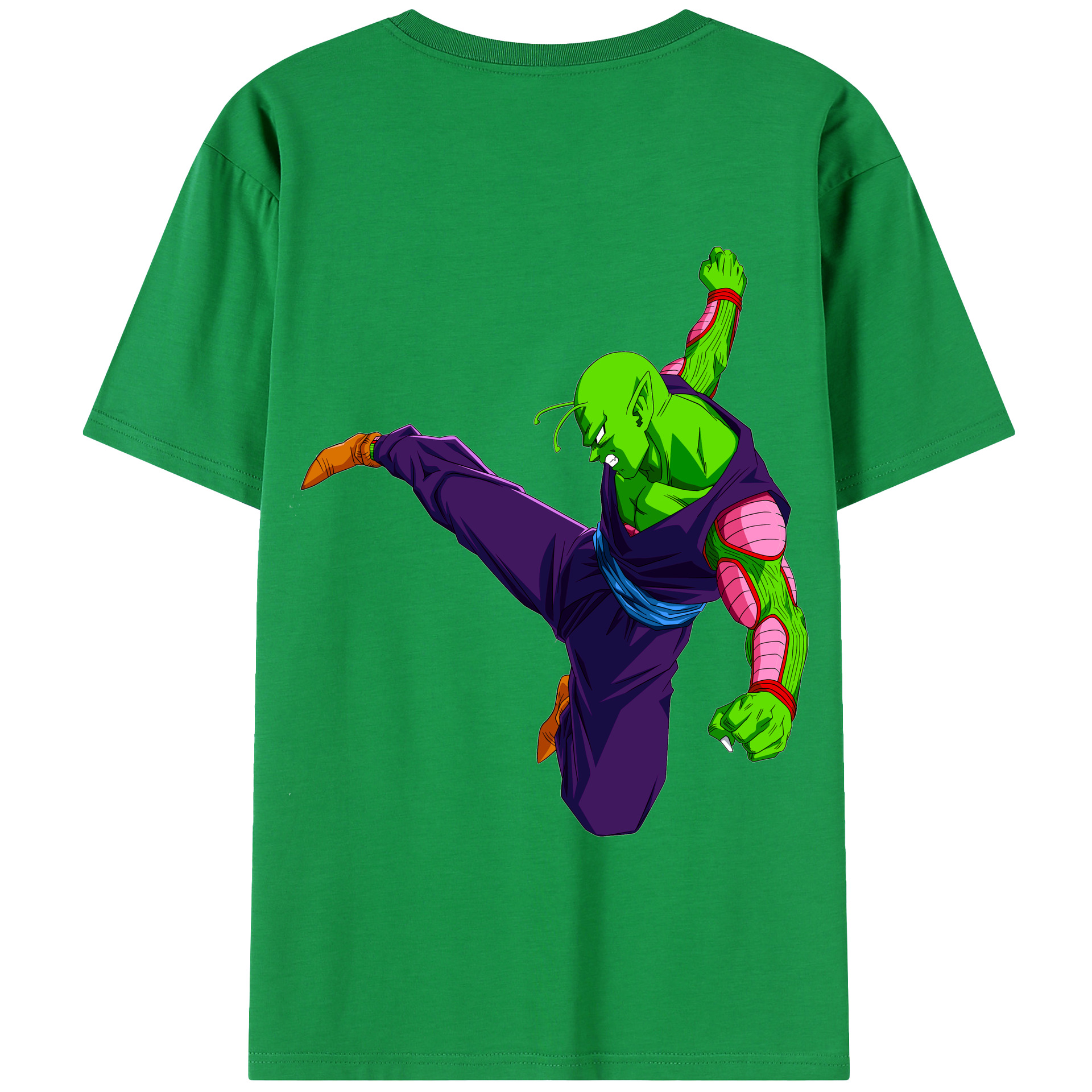 （画像用） ドラゴンボール ピッコロ DRAGON BALL Piccolo 綿100％半袖Tシャツ（背面プリント）