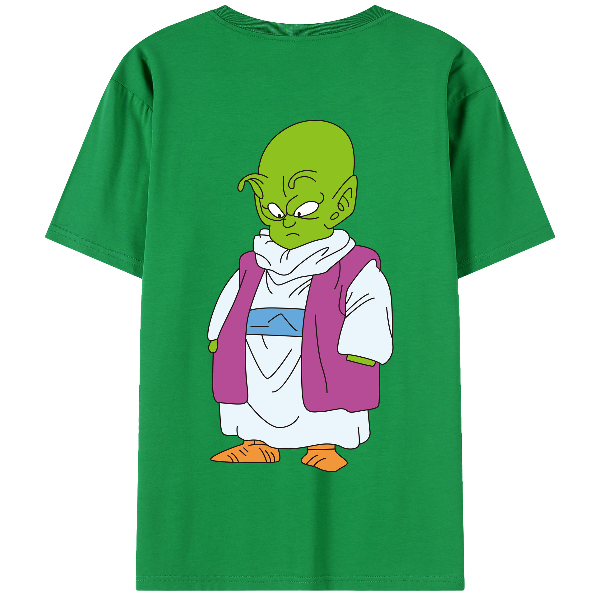 （画像用） ドラゴンボール ピッコロ DRAGON BALL Piccolo 綿100％半袖Tシャツ（背面プリント）