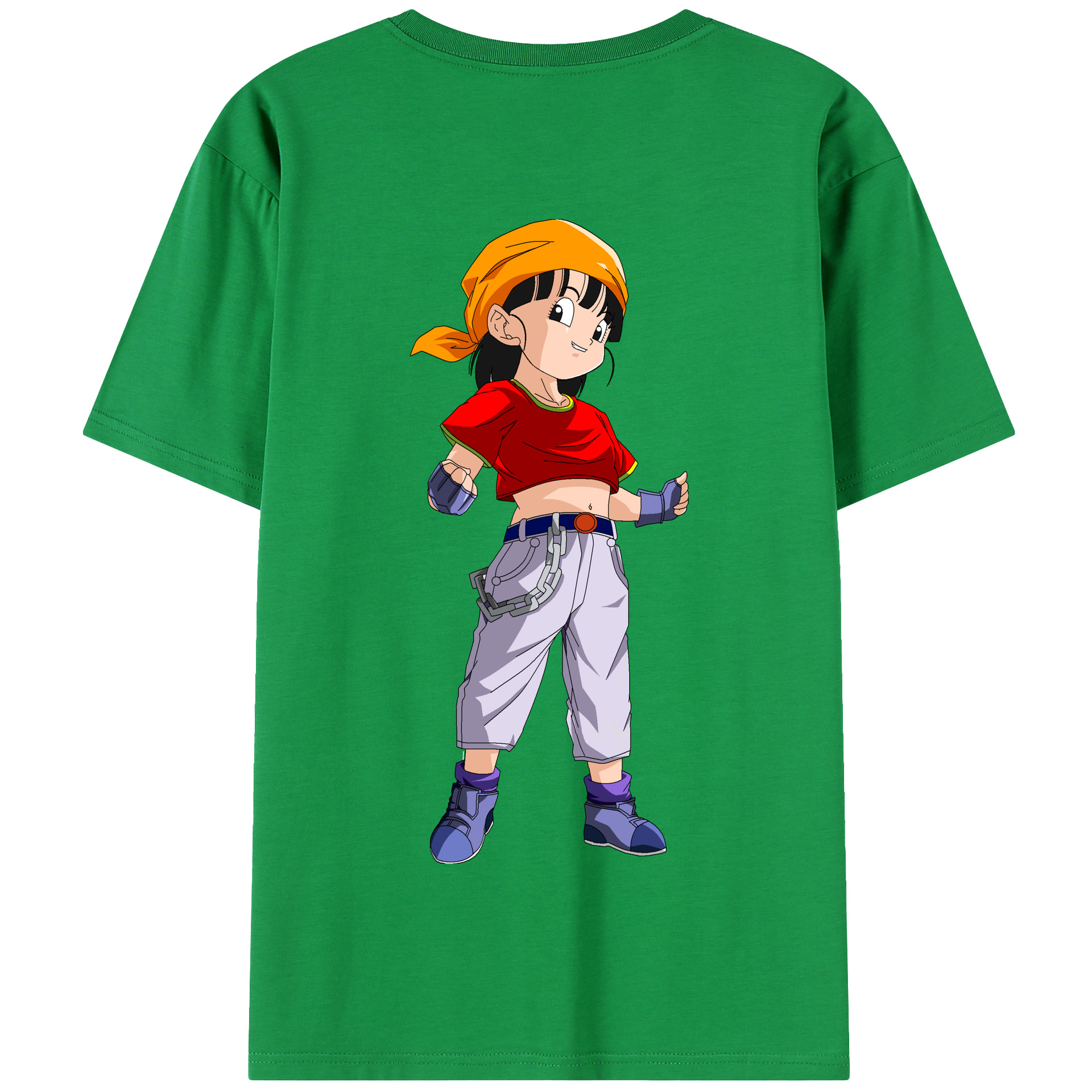 （画像用） ドラゴンボール パン DRAGON BALL Pan 綿100％半袖Tシャツ（背面プリント）