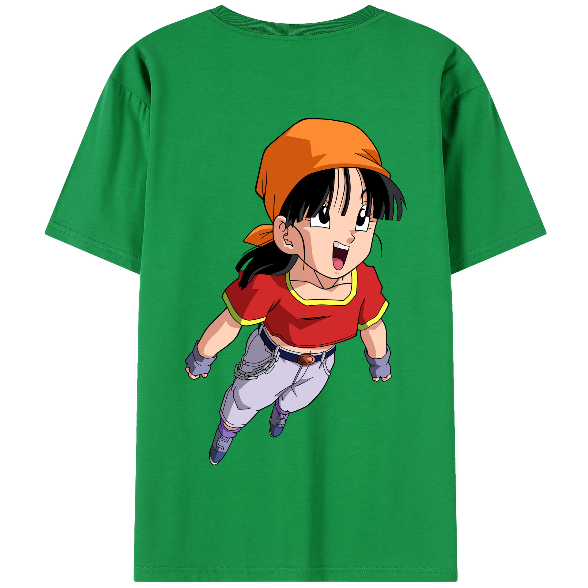 （画像用） ドラゴンボール パン DRAGON BALL Pan 綿100％半袖Tシャツ（背面プリント）