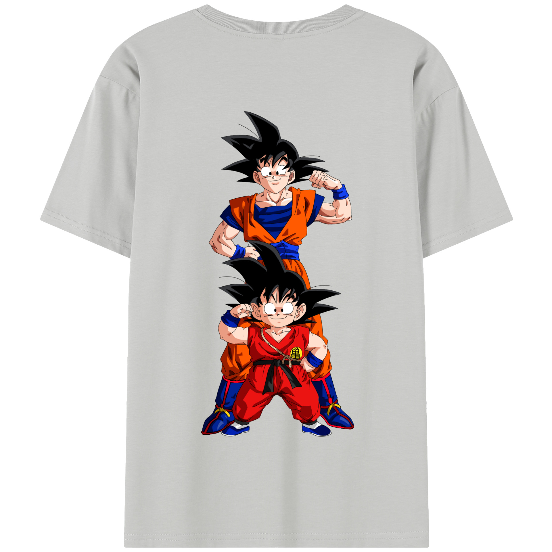 （画像用） ドラゴンボール 孫悟空（そん ごくう）Son Goku カカロット DRAGON BALL Kakarotto 綿100％半袖Tシャツ（背面プリント）
