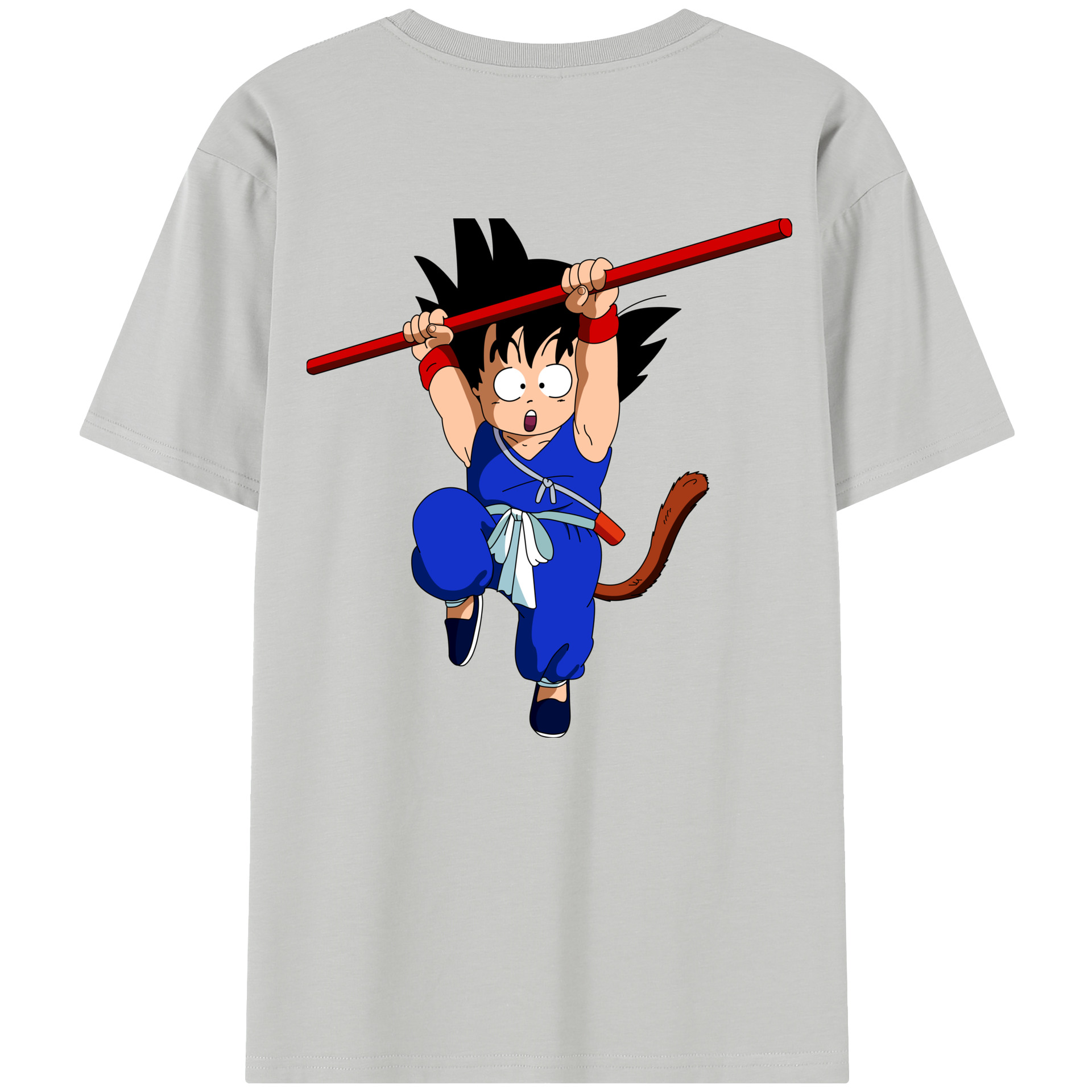 （画像用） ドラゴンボール 孫悟空（そん ごくう）Son Goku カカロット DRAGON BALL Kakarotto 綿100％半袖Tシャツ（背面プリント）