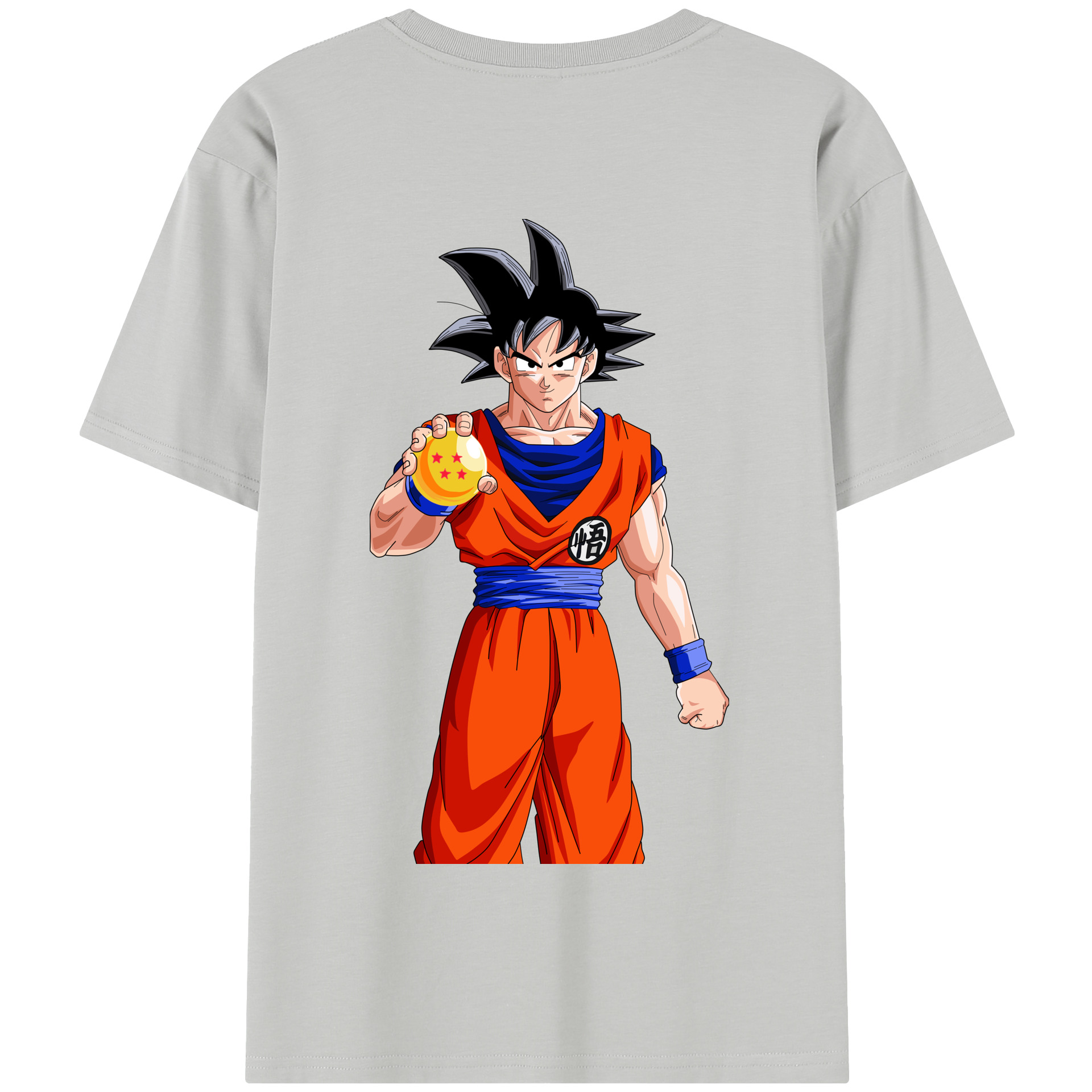 （画像用） ドラゴンボール 孫悟空（そん ごくう）Son Goku カカロット DRAGON BALL Kakarotto 綿100％半袖Tシャツ（背面プリント）