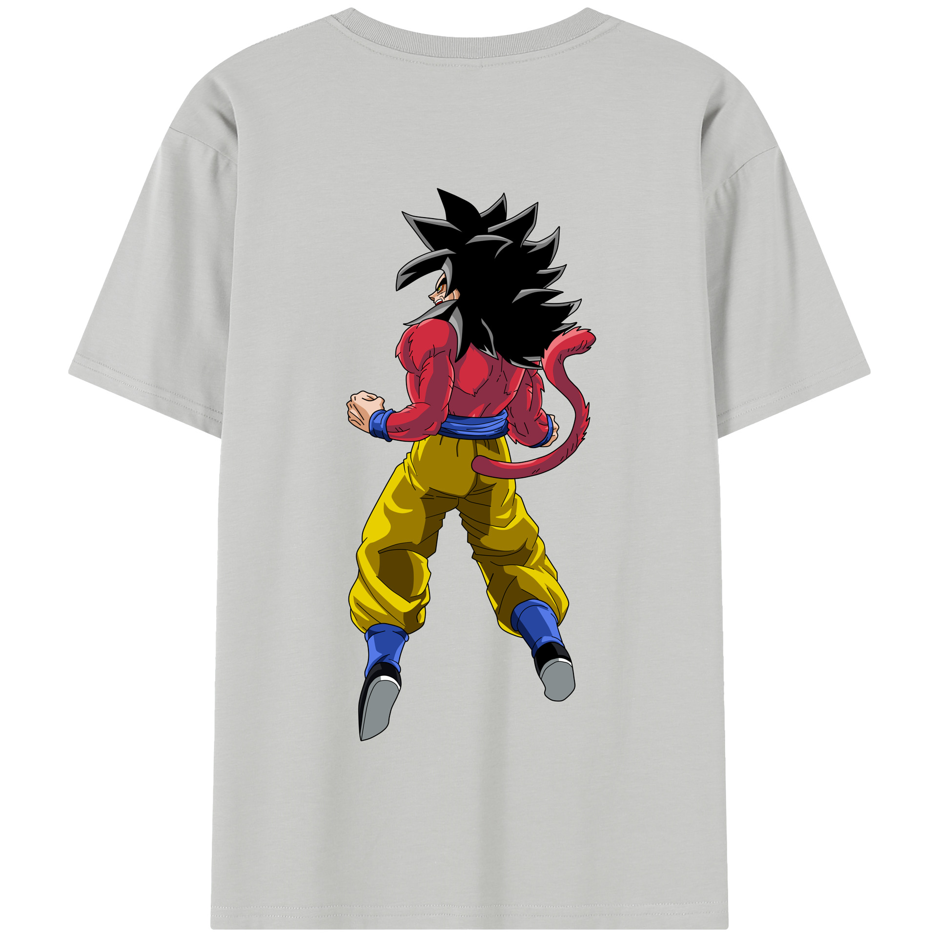 （画像用） ドラゴンボール 孫悟空（そん ごくう）Son Goku カカロット DRAGON BALL Kakarotto 綿100％半袖Tシャツ（背面プリント）