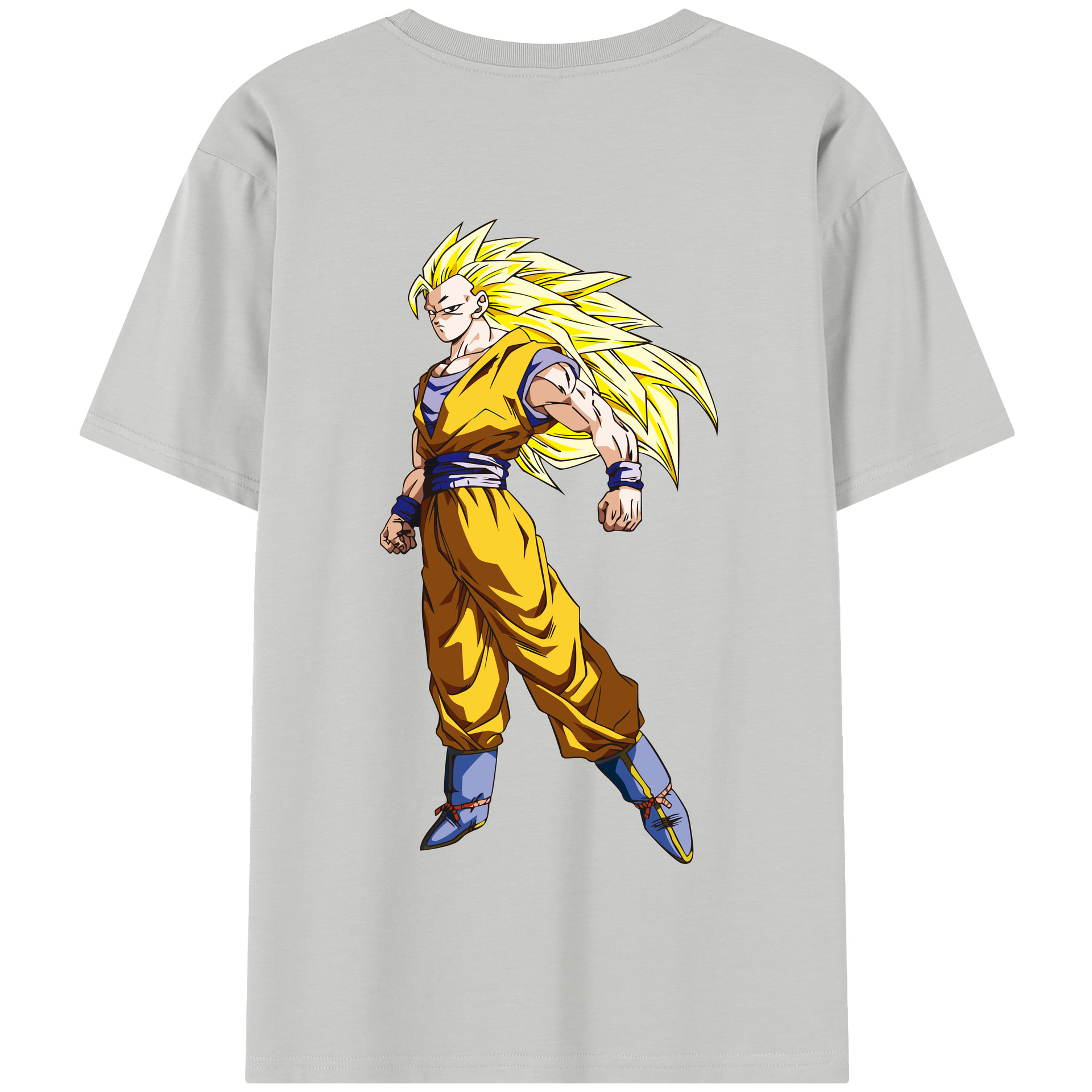 （画像用） ドラゴンボール 孫悟空（そん ごくう）Son Goku カカロット DRAGON BALL Kakarotto 綿100％半袖Tシャツ（背面プリント）