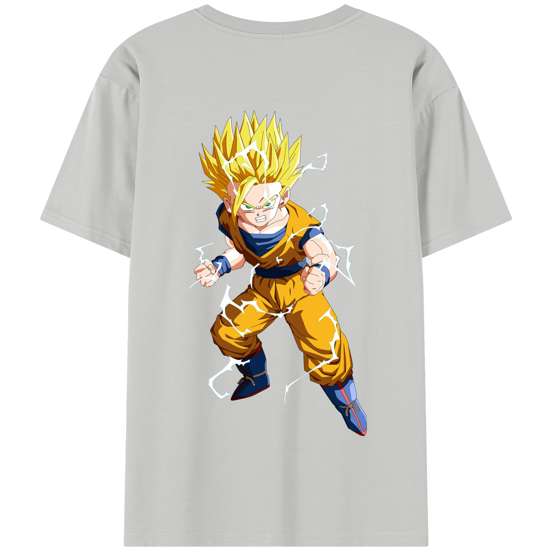 （画像用） ドラゴンボール 孫 悟飯（そんごはん）DRAGON BALL Son Gohan 綿100％半袖Tシャツ（背面プリント）