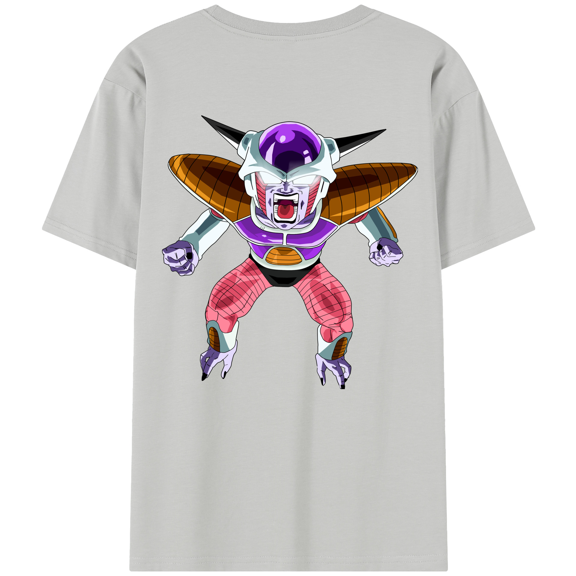 （画像用） ドラゴンボール フリーザ DRAGON BALL Frieza 綿100％半袖Tシャツ（背面プリント）