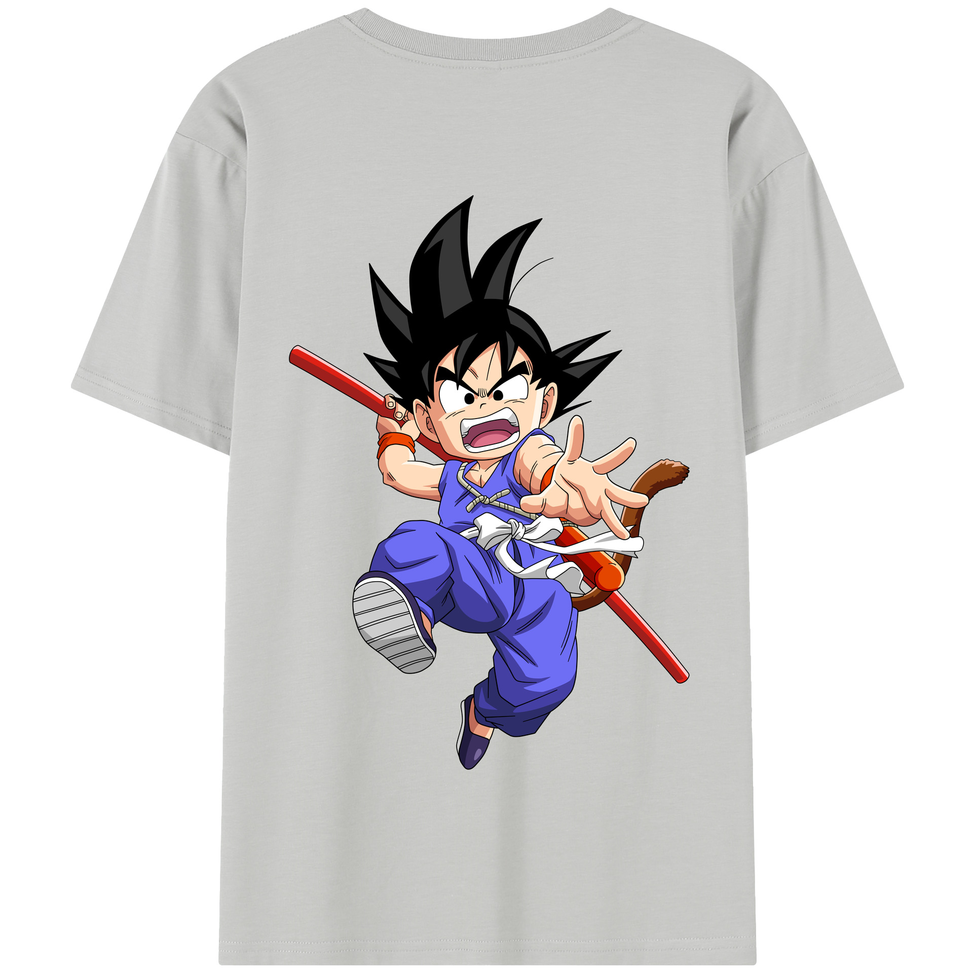 （画像用） ドラゴンボール 孫悟空（そん ごくう）Son Goku カカロット DRAGON BALL Kakarotto 綿100％半袖Tシャツ（背面プリント）