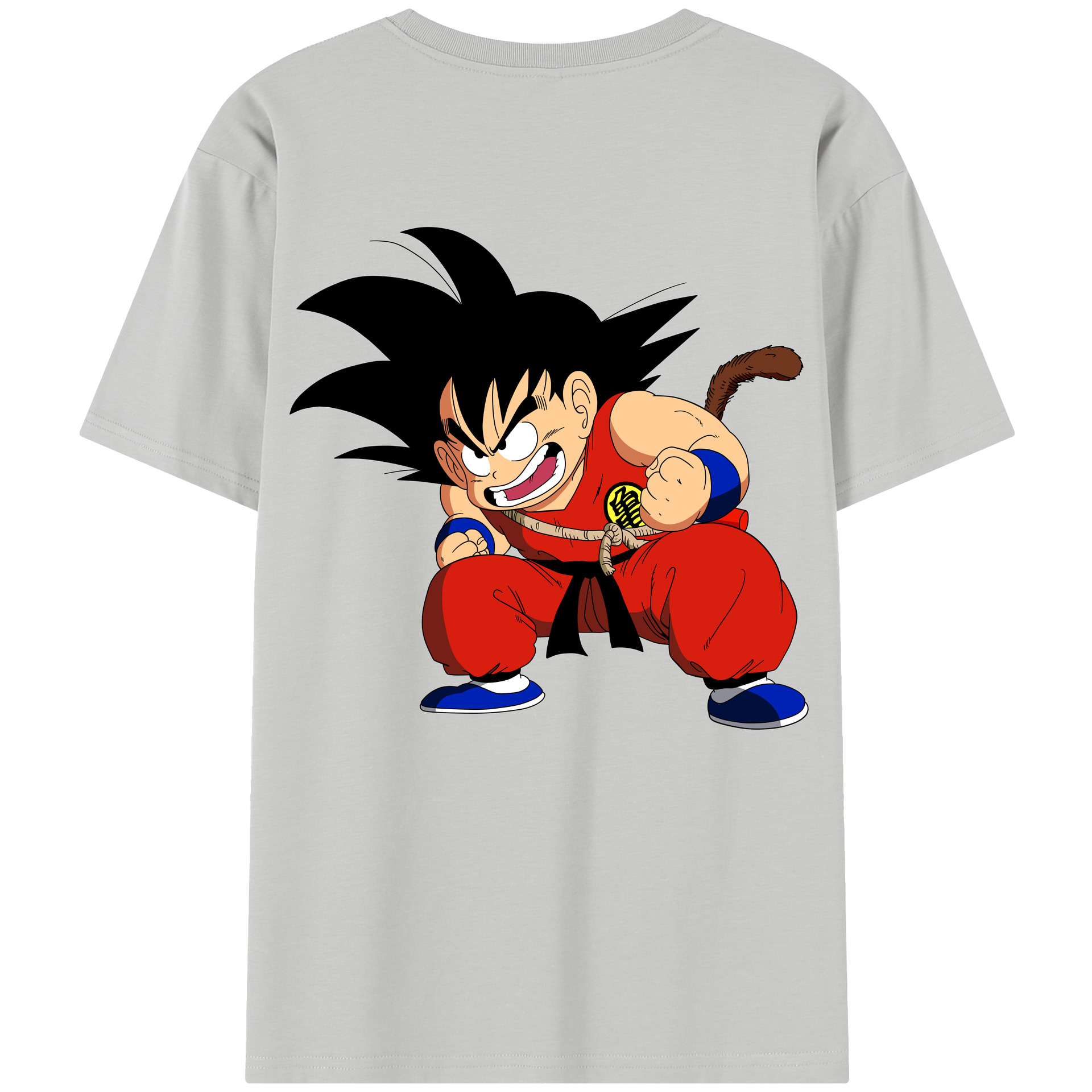 （画像用） ドラゴンボール 孫悟空（そん ごくう）Son Goku カカロット DRAGON BALL Kakarotto 綿100％半袖Tシャツ（背面プリント）