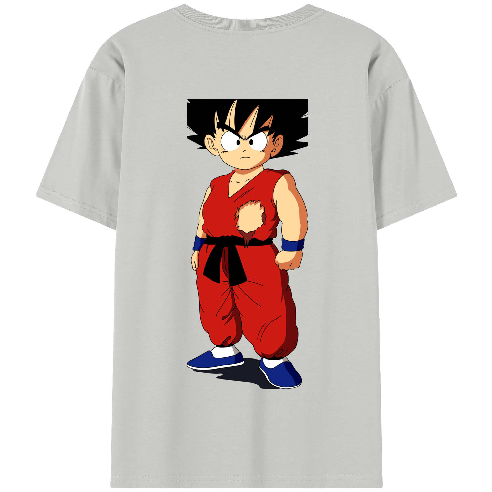 （画像用） ドラゴンボール 孫悟空（そん ごくう）Son Goku カカロット DRAGON BALL Kakarotto 綿100％半袖Tシャツ（背面プリント）