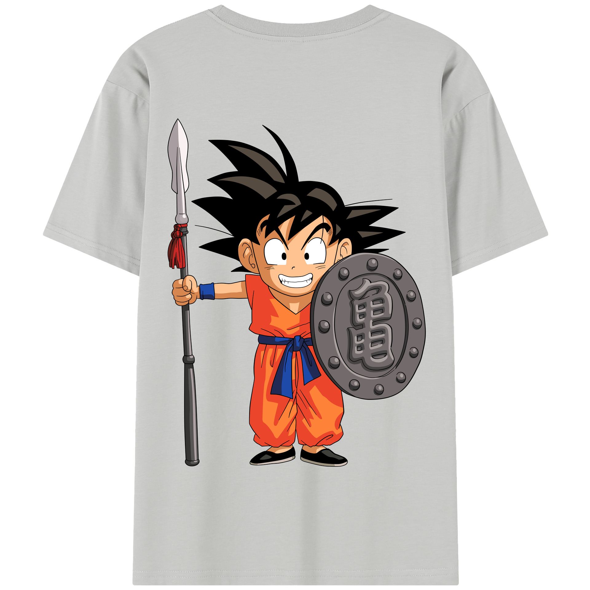 （画像用） ドラゴンボール 孫悟空（そん ごくう）Son Goku カカロット DRAGON BALL Kakarotto 綿100％半袖Tシャツ（背面プリント）