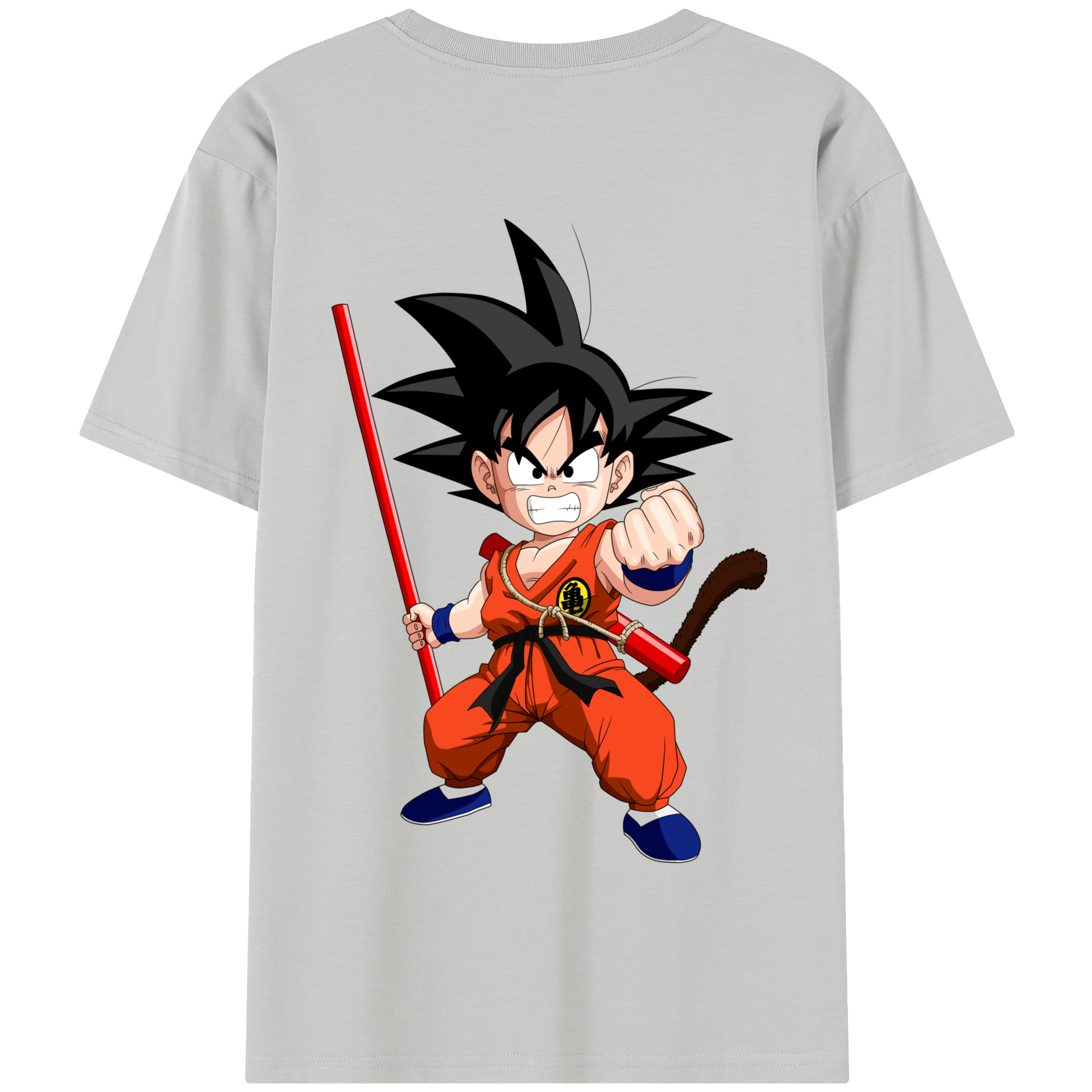 （画像用） ドラゴンボール 孫悟空（そん ごくう）Son Goku カカロット DRAGON BALL Kakarotto 綿100％半袖Tシャツ（背面プリント）
