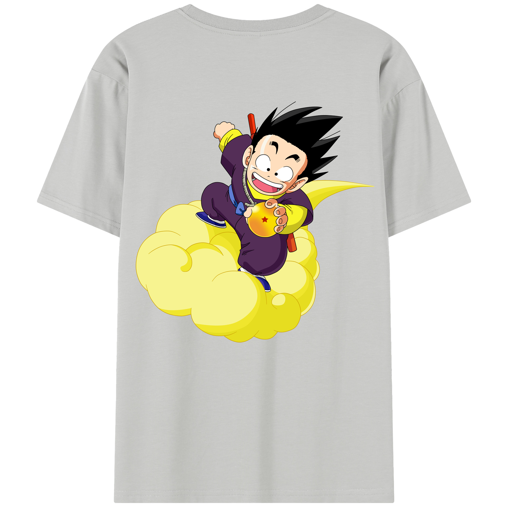 （画像用） ドラゴンボール 孫悟空（そん ごくう）Son Goku カカロット DRAGON BALL Kakarotto 綿100％半袖Tシャツ（背面プリント）
