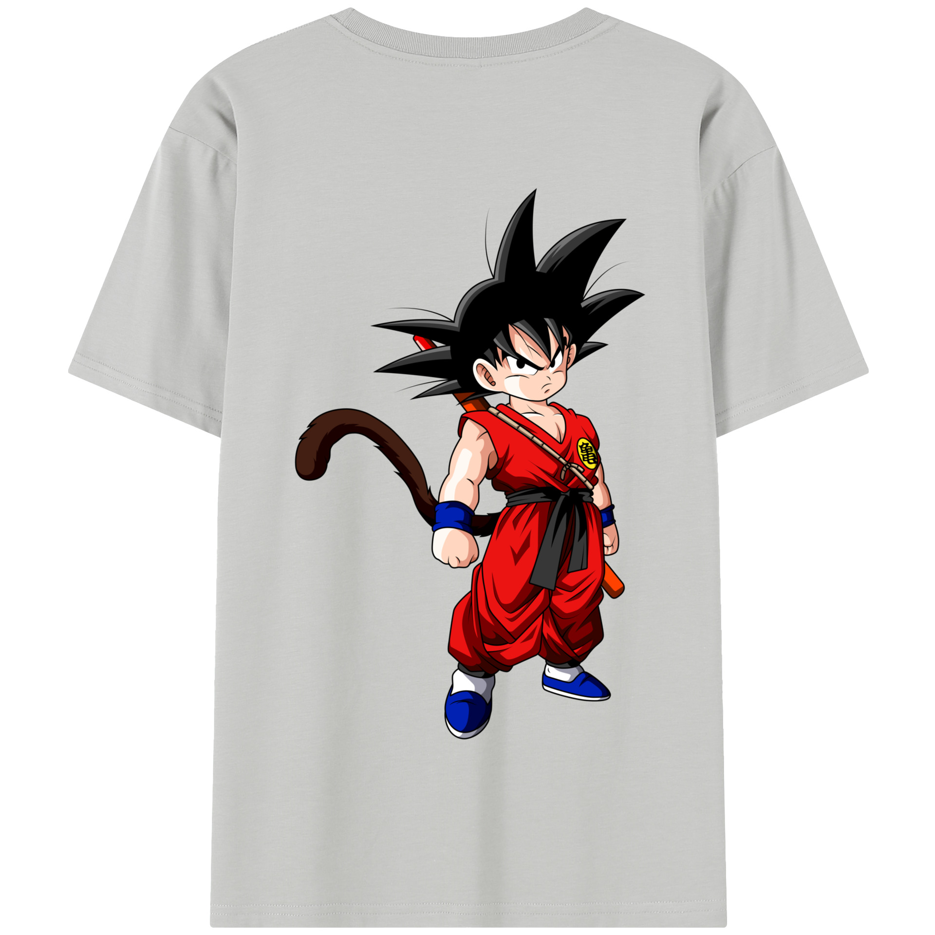 （画像用） ドラゴンボール 孫悟空（そん ごくう）Son Goku カカロット DRAGON BALL Kakarotto 綿100％半袖Tシャツ（背面プリント）