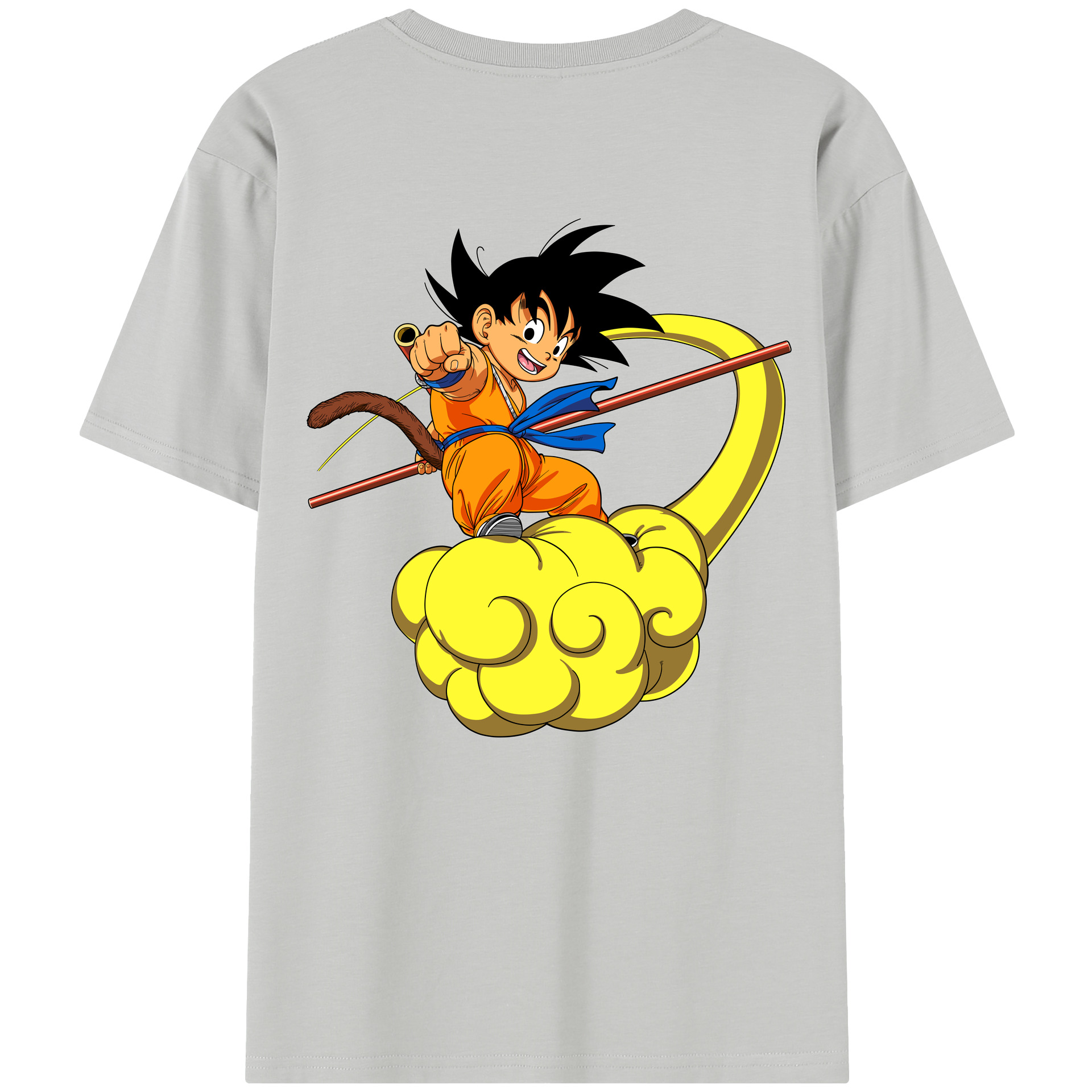 （画像用） ドラゴンボール 孫悟空（そん ごくう）Son Goku カカロット DRAGON BALL Kakarotto 綿100％半袖Tシャツ（背面プリント）
