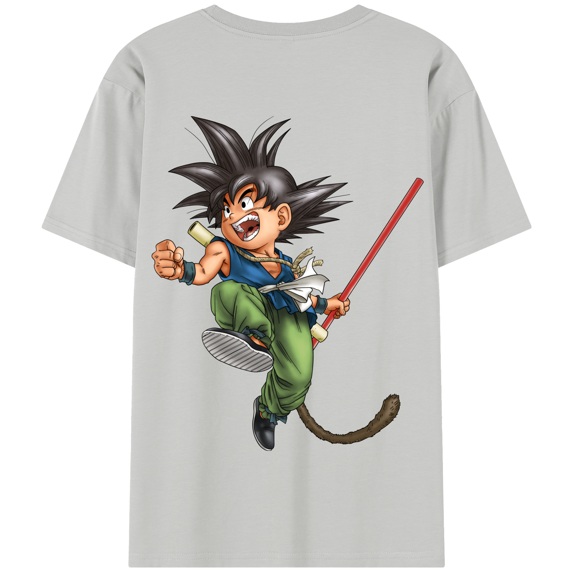 （画像用） ドラゴンボール 孫悟空（そん ごくう）Son Goku カカロット DRAGON BALL Kakarotto 綿100％半袖Tシャツ（背面プリント）