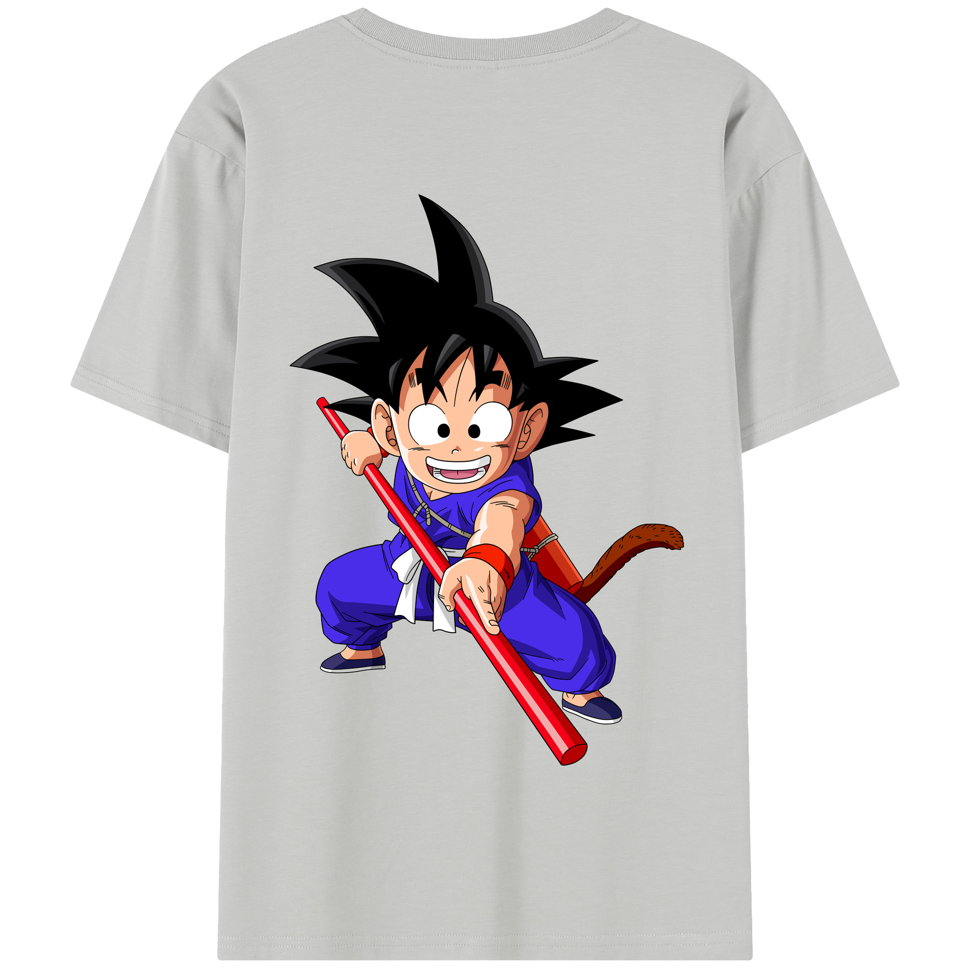 （画像用） ドラゴンボール 孫悟空（そん ごくう）Son Goku カカロット DRAGON BALL Kakarotto 綿100％半袖Tシャツ（背面プリント）
