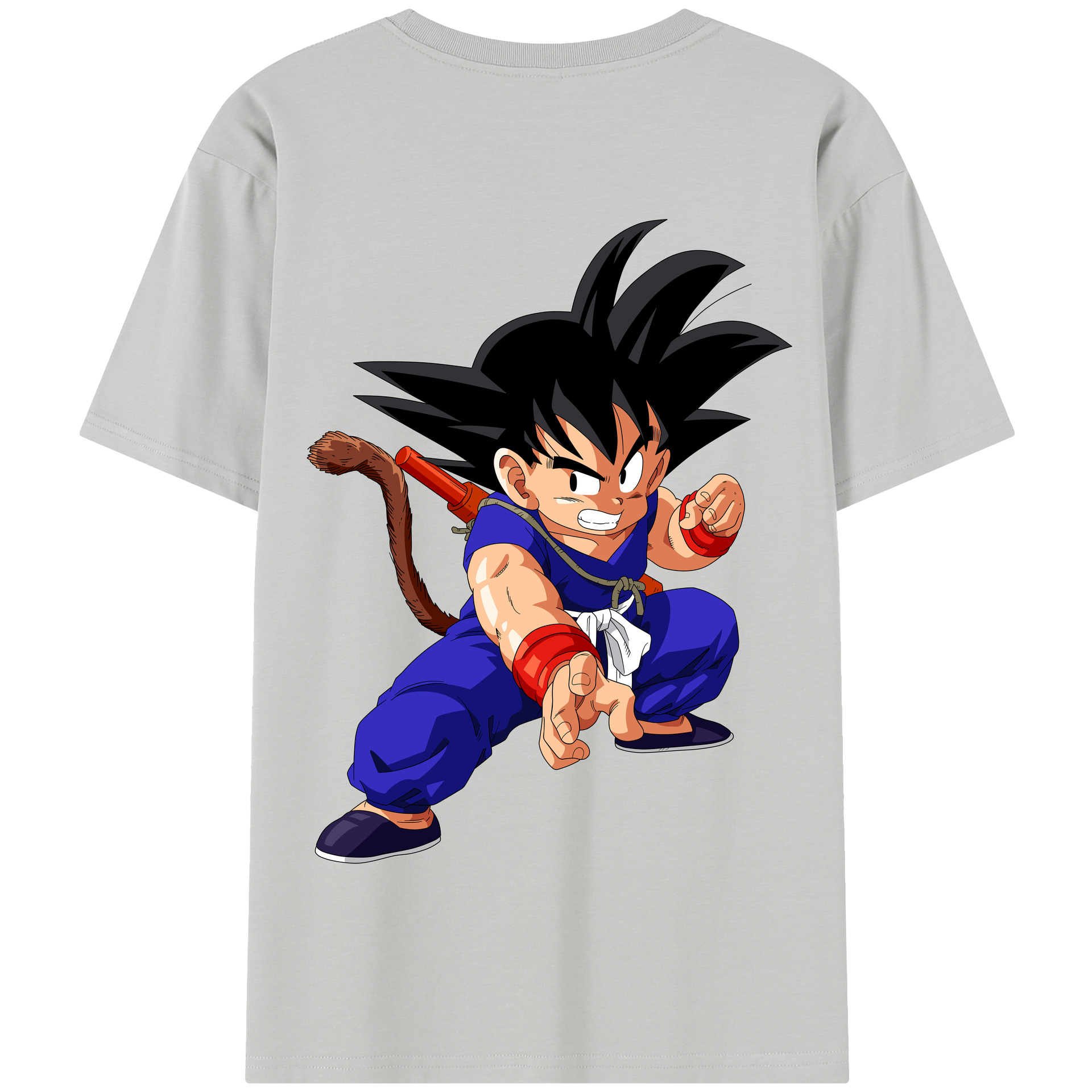 （画像用） ドラゴンボール 孫悟空（そん ごくう）Son Goku カカロット DRAGON BALL Kakarotto 綿100％半袖Tシャツ（背面プリント）