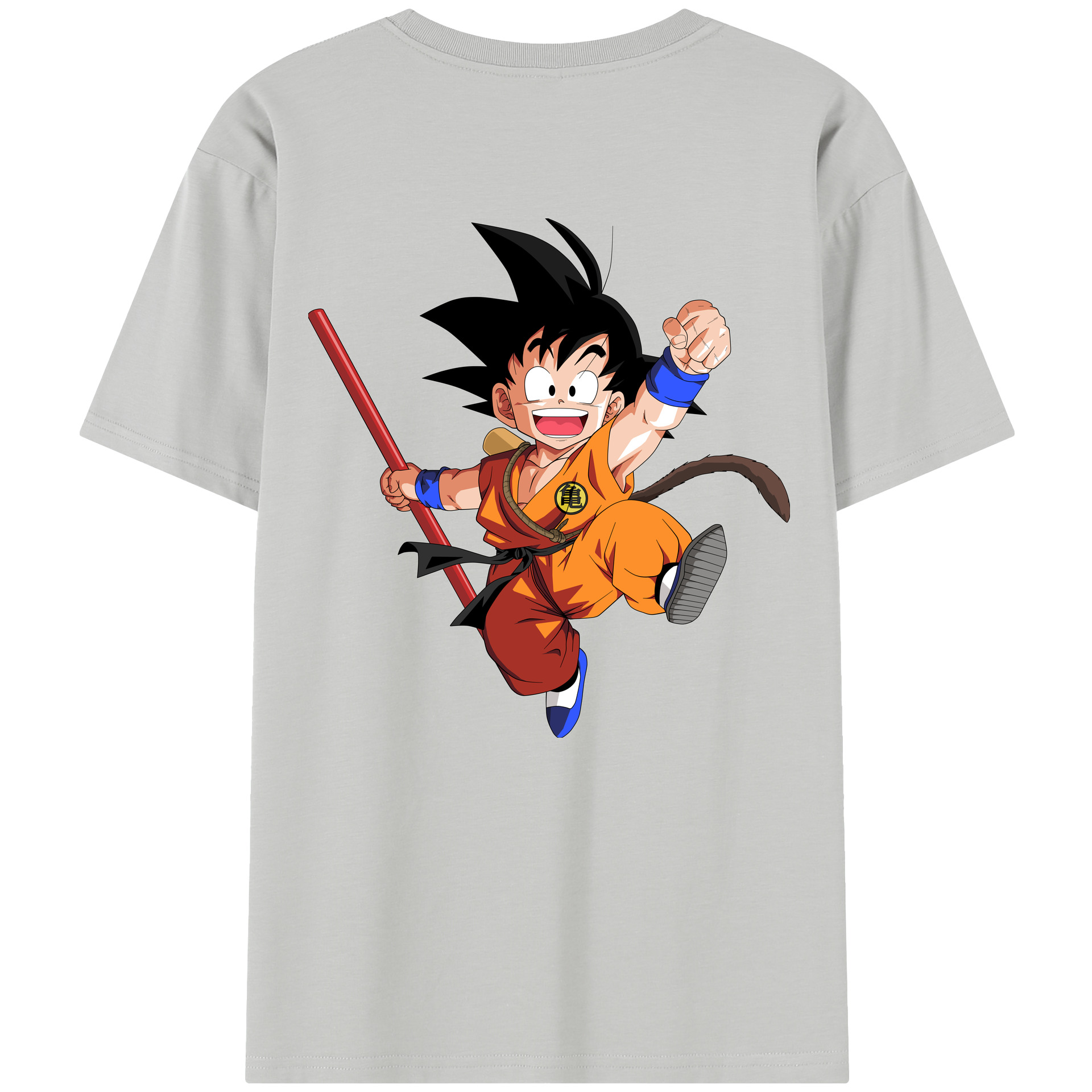 （画像用） ドラゴンボール 孫悟空（そん ごくう）Son Goku カカロット DRAGON BALL Kakarotto 綿100％半袖Tシャツ（背面プリント）