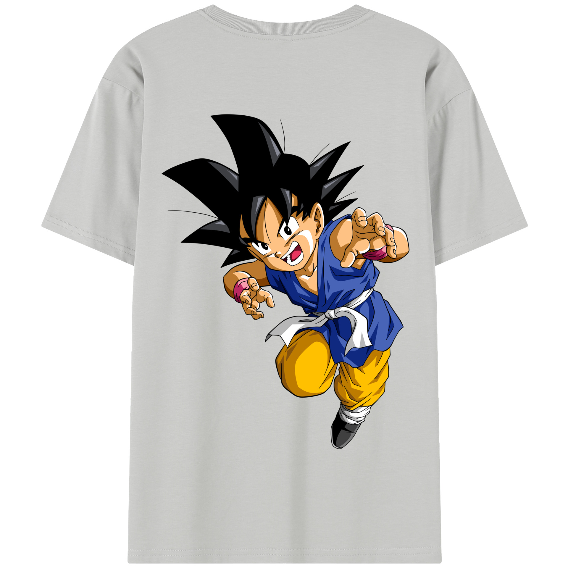 （画像用） ドラゴンボール 孫悟空（そん ごくう）Son Goku カカロット DRAGON BALL Kakarotto 綿100％半袖Tシャツ（背面プリント）