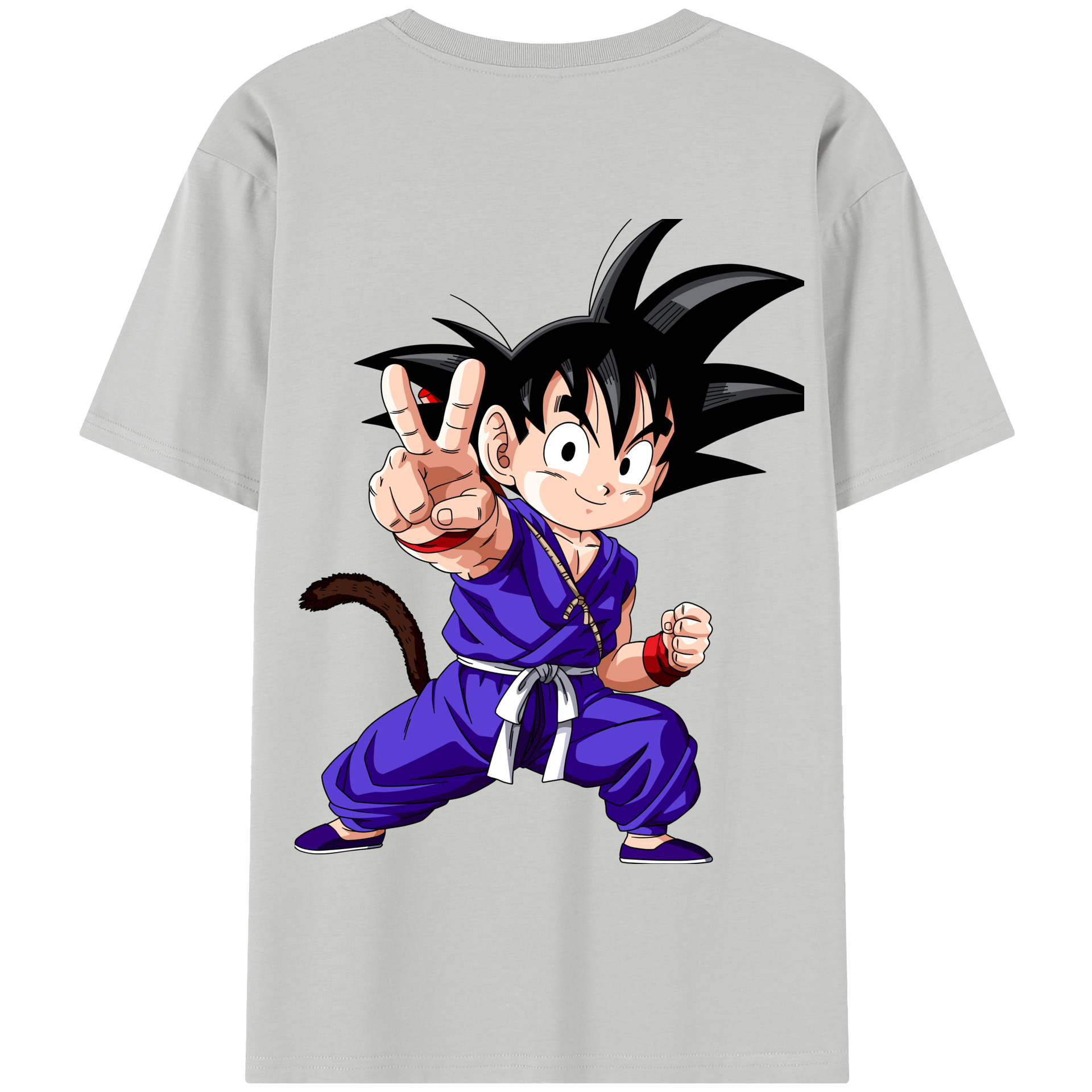 （画像用） ドラゴンボール 孫悟空（そん ごくう）Son Goku カカロット DRAGON BALL Kakarotto 綿100％半袖Tシャツ（背面プリント）
