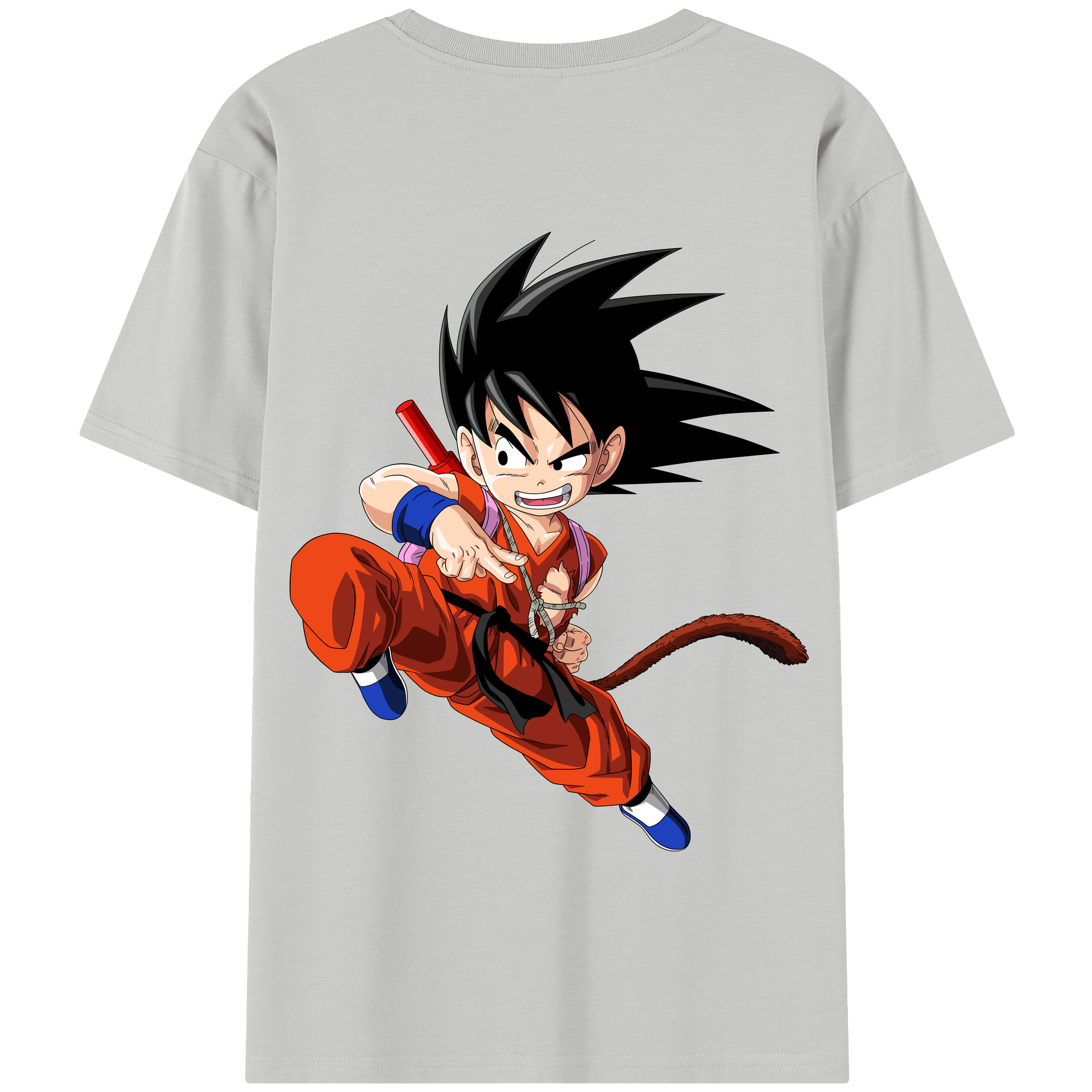 （画像用） ドラゴンボール 孫悟空（そん ごくう）Son Goku カカロット DRAGON BALL Kakarotto 綿100％半袖Tシャツ（背面プリント）