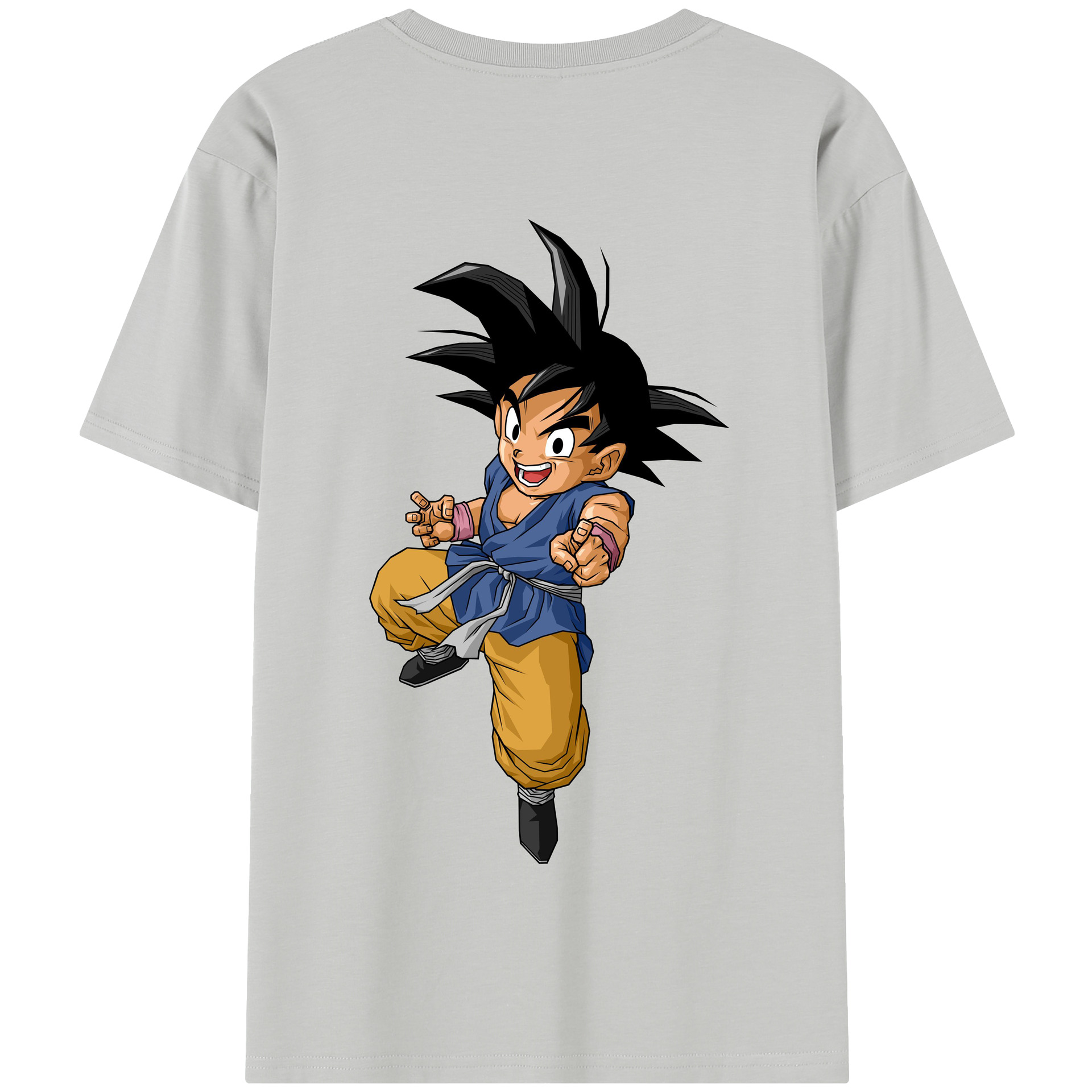 （画像用） ドラゴンボール 孫悟空（そん ごくう）Son Goku カカロット DRAGON BALL Kakarotto 綿100％半袖Tシャツ（背面プリント）