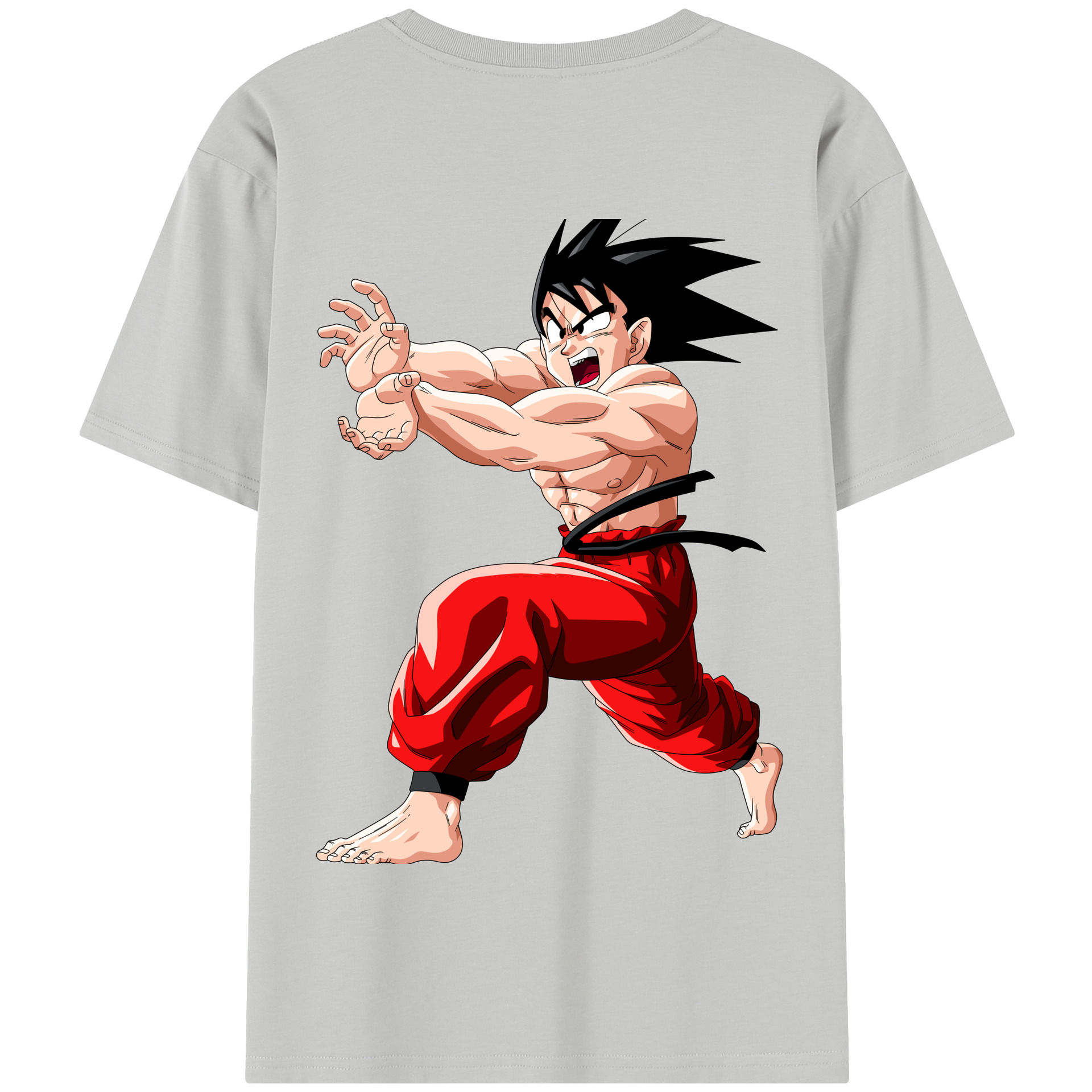 （画像用） ドラゴンボール 孫悟空（そん ごくう）Son Goku カカロット DRAGON BALL Kakarotto 綿100％半袖Tシャツ（背面プリント）