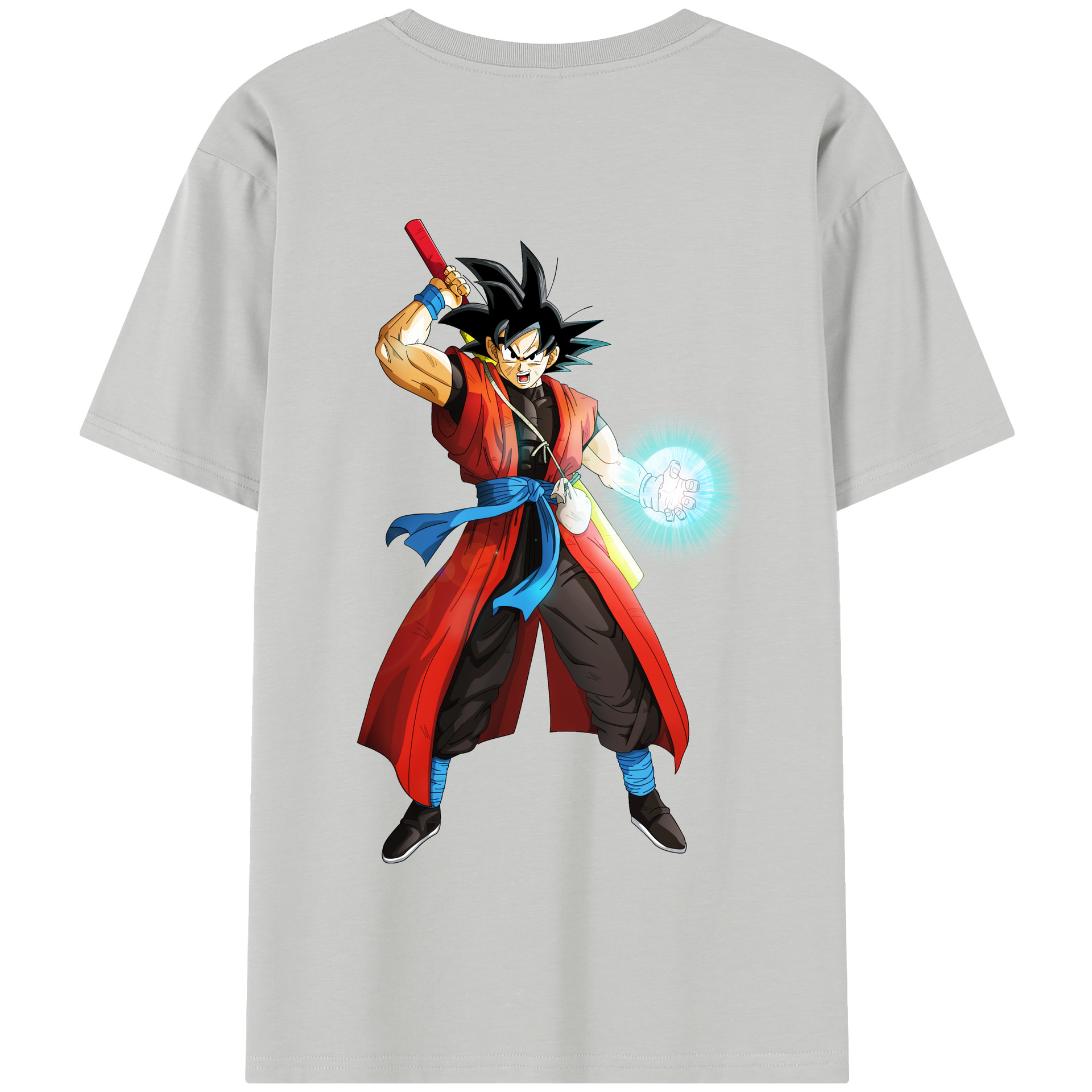 （画像用） ドラゴンボール 孫悟空（そん ごくう）Son Goku カカロット DRAGON BALL Kakarotto 綿100％半袖Tシャツ（背面プリント）