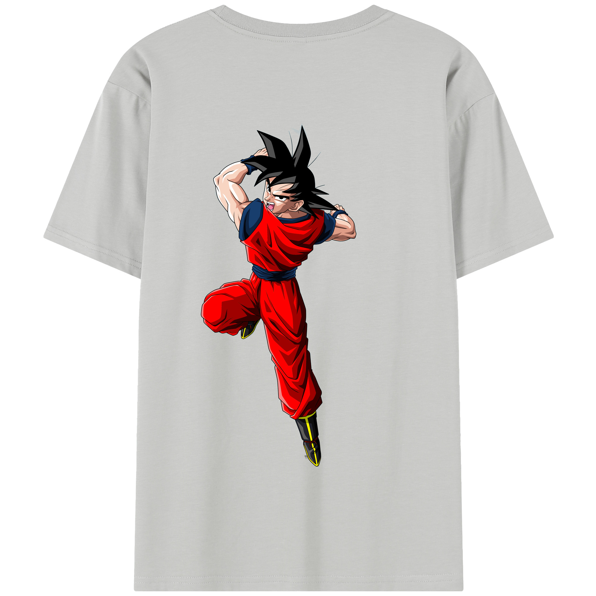 （画像用） ドラゴンボール 孫悟空（そん ごくう）Son Goku カカロット DRAGON BALL Kakarotto 綿100％半袖Tシャツ（背面プリント）