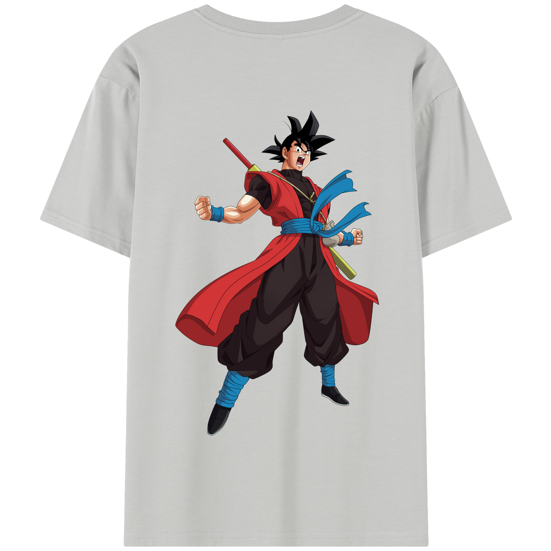 （画像用） ドラゴンボール 孫悟空（そん ごくう）Son Goku カカロット DRAGON BALL Kakarotto 綿100％半袖Tシャツ（背面プリント）