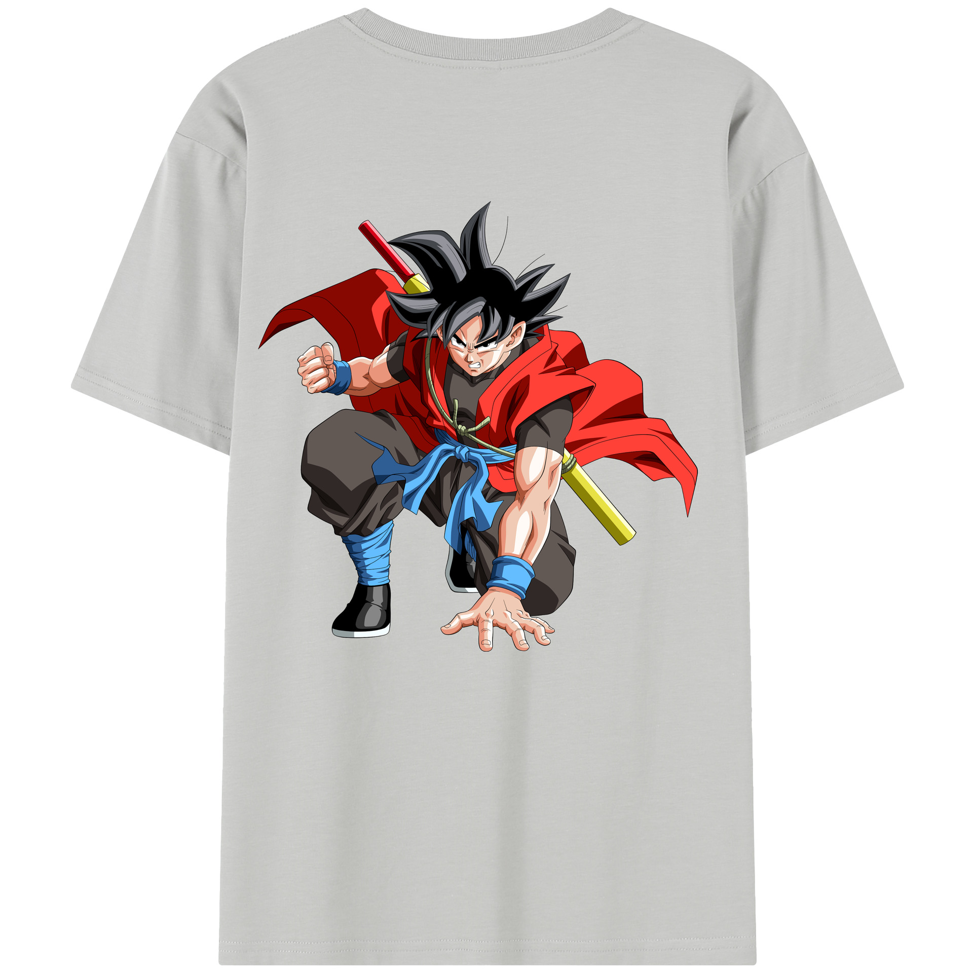 （画像用） ドラゴンボール 孫悟空（そん ごくう）Son Goku カカロット DRAGON BALL Kakarotto 綿100％半袖Tシャツ（背面プリント）