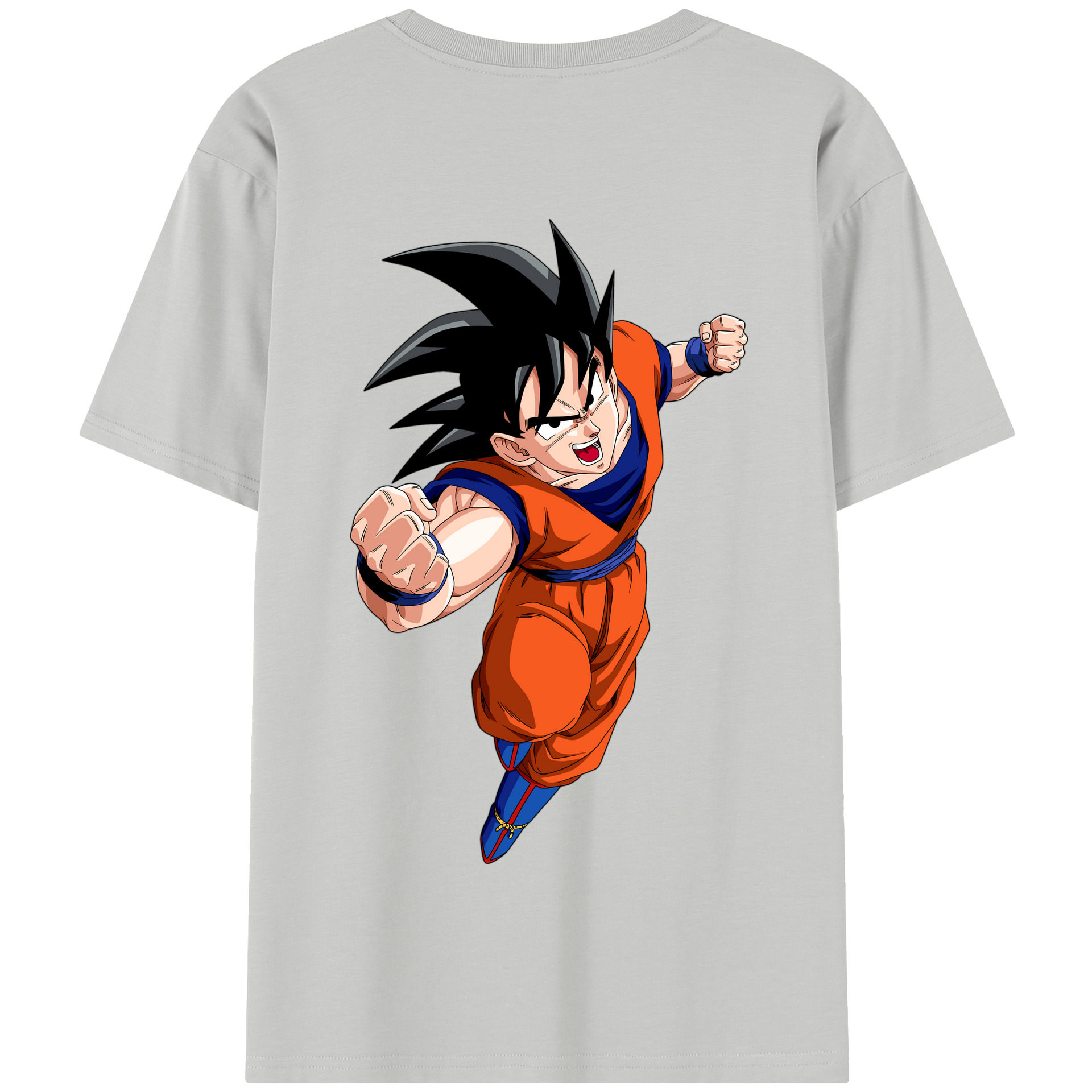 （画像用） ドラゴンボール 孫悟空（そん ごくう）Son Goku カカロット DRAGON BALL Kakarotto 綿100％半袖Tシャツ（背面プリント）