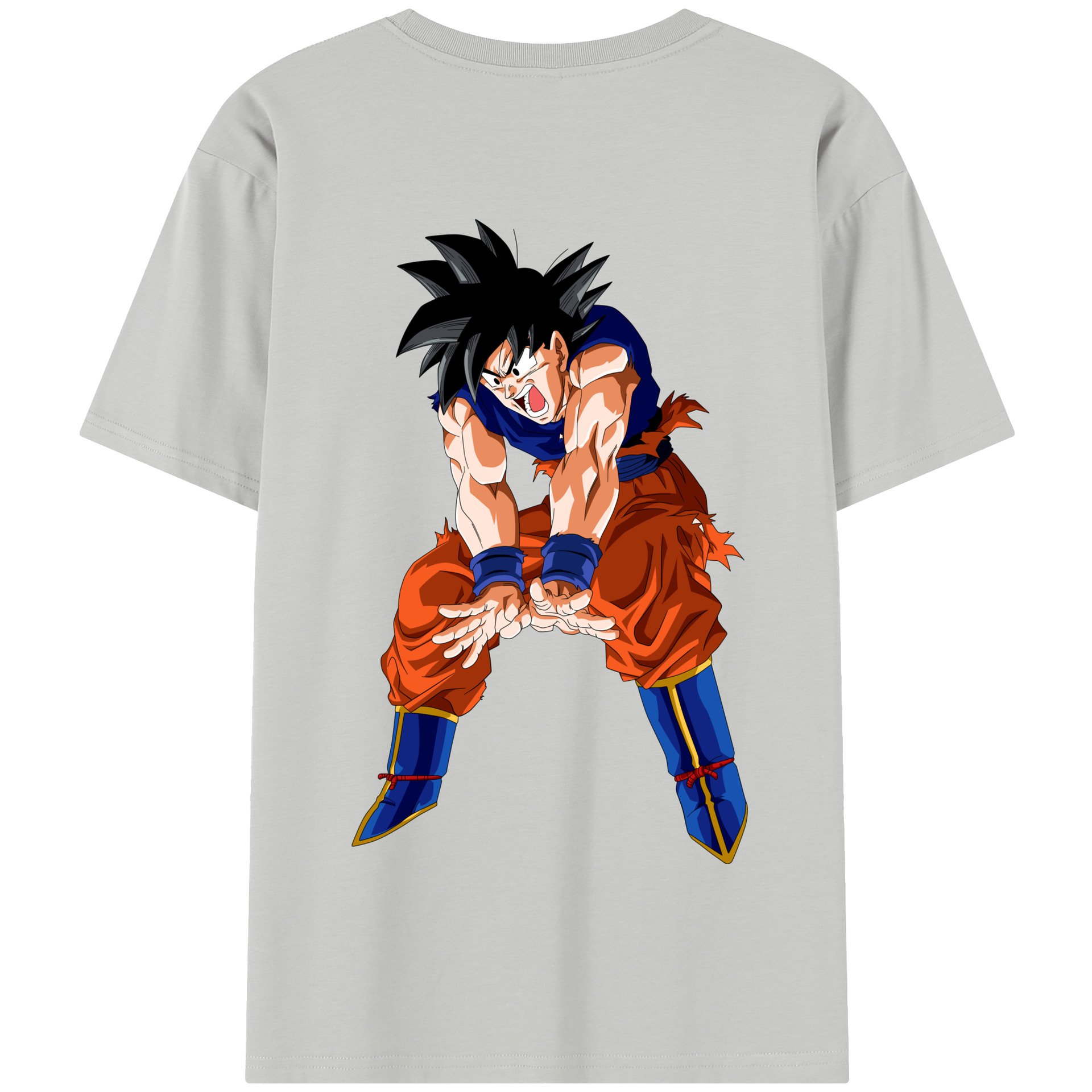 （画像用） ドラゴンボール 孫悟空（そん ごくう）Son Goku カカロット DRAGON BALL Kakarotto 綿100％半袖Tシャツ（背面プリント）